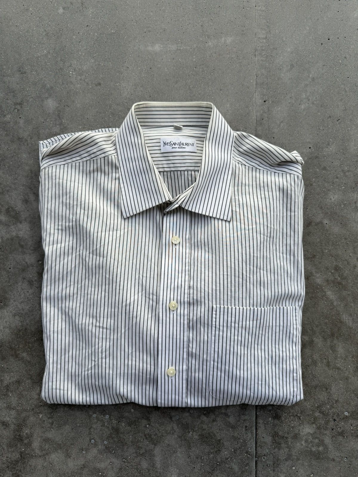 Saint Laurent Paris × Vintage × Yves Saint Laurent Yves Saint Laurent SLP Vintage Shirt Size US L / EU 52-54 / 3 - 1 Thumbnail