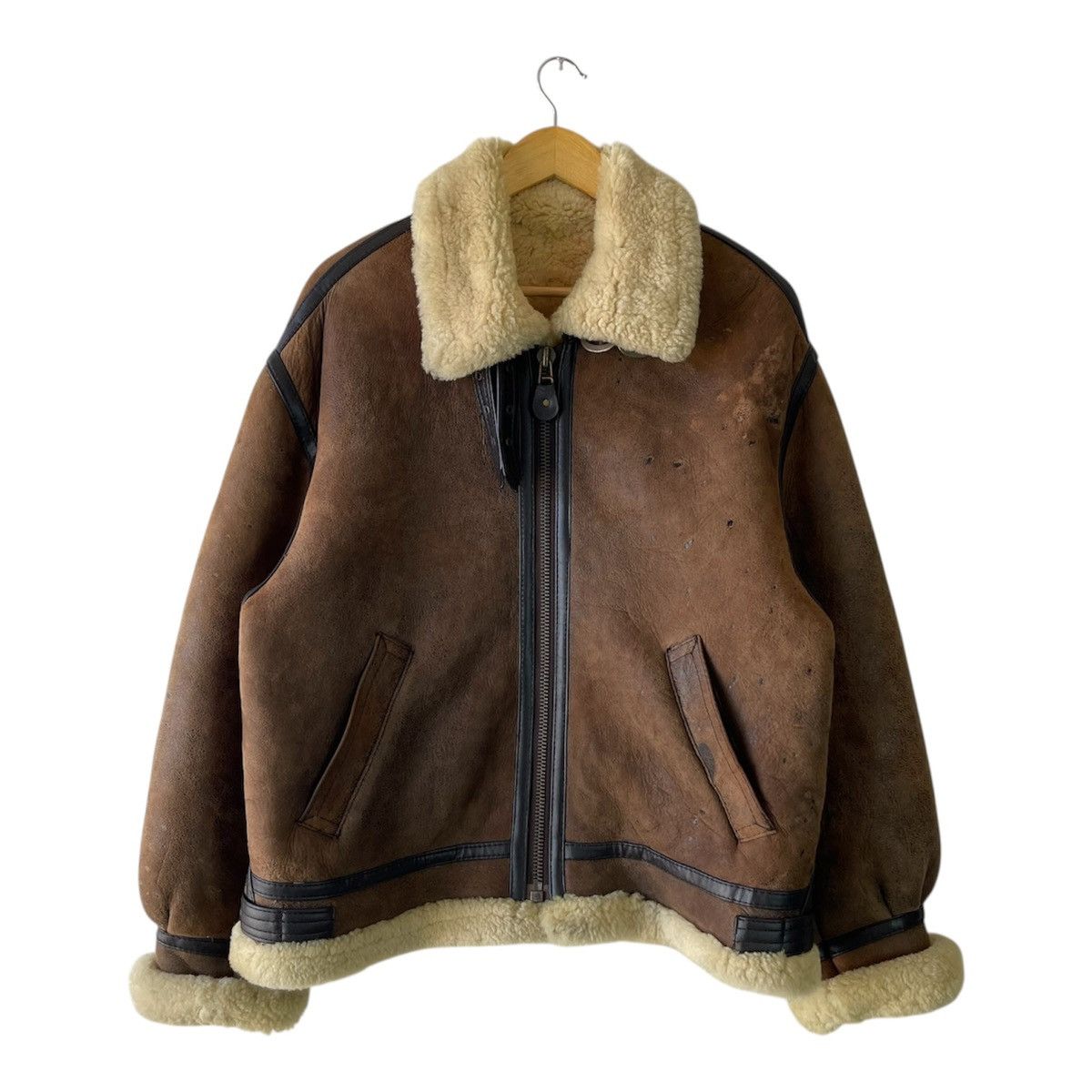Buzz Rickson's 🔥Rare🔥Vintage Us Air Force B3 Shearling Sheepskin Flight Jkt Size US M / EU 48-50 / 2 - 1 Thumbnail
