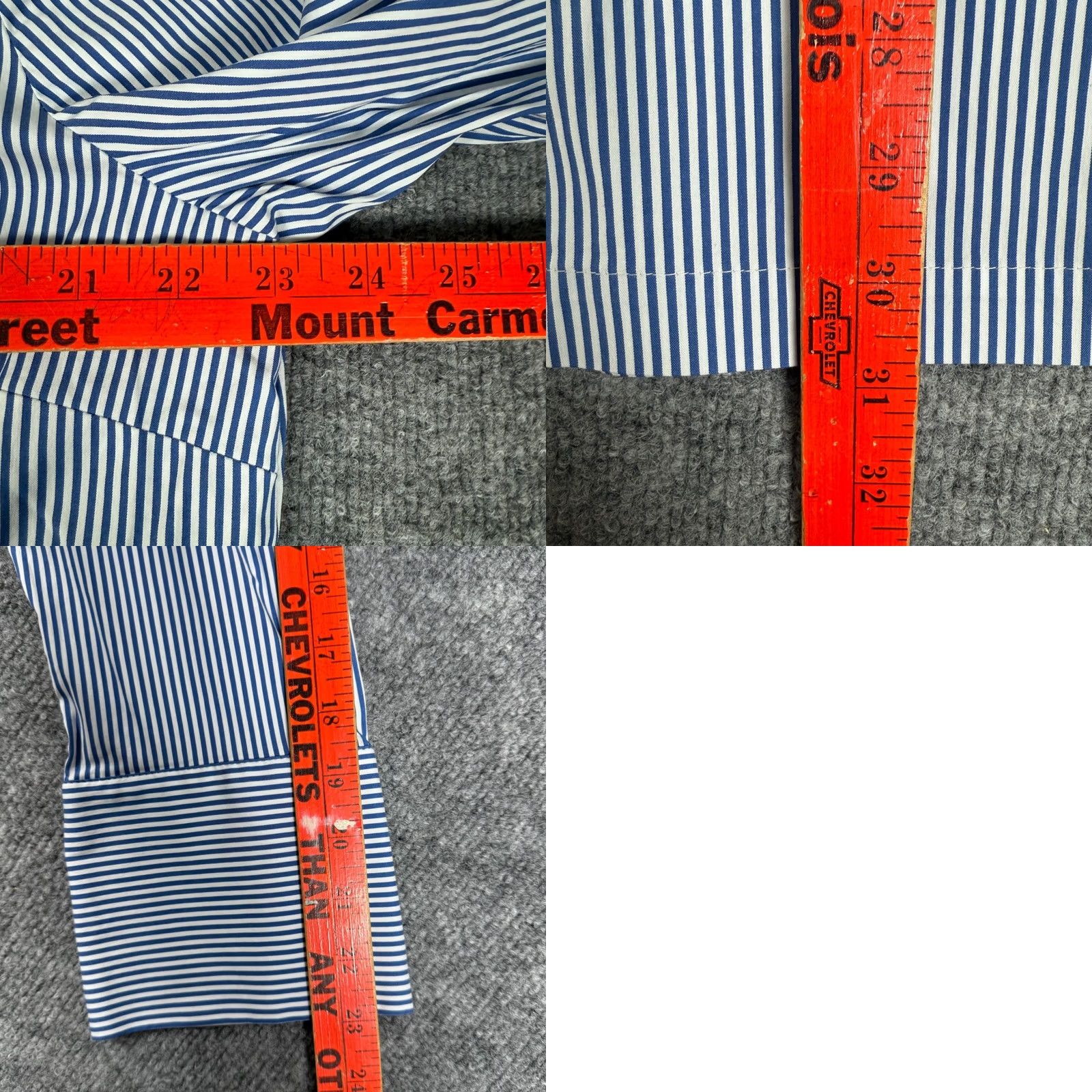 Vintage Chicos Tunic Button-Up Shirt Womens Blue Striped Ruffle Front Classic Office 16/18 XL XS? Size XS / US 0-2 / IT 36-38 - 8 Thumbnail