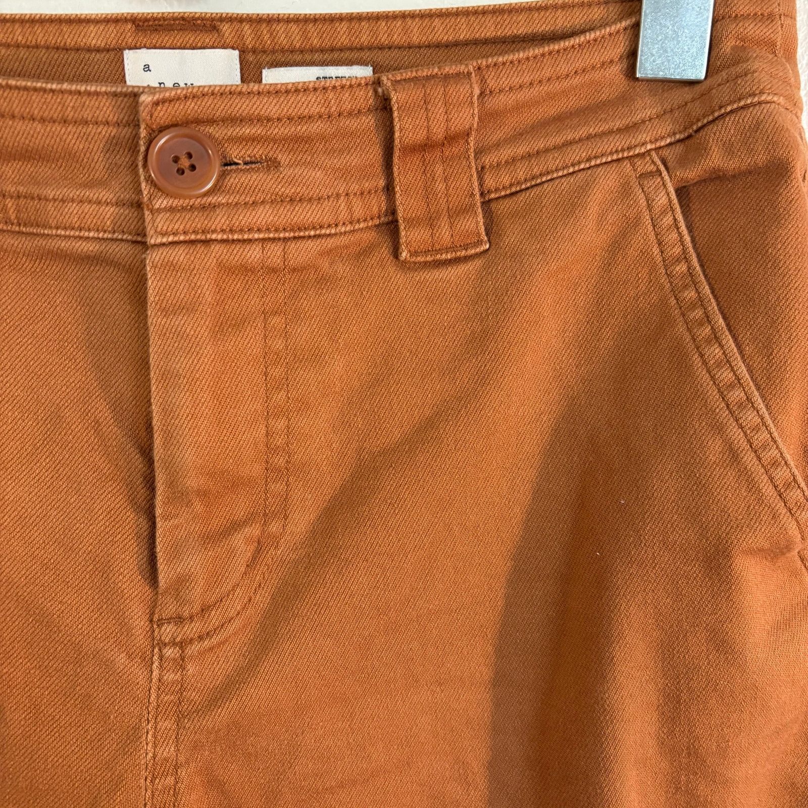 Other a new day tan cotton pants stretch size 4 Size 27" / US 4 / IT 40 - 2 Thumbnail