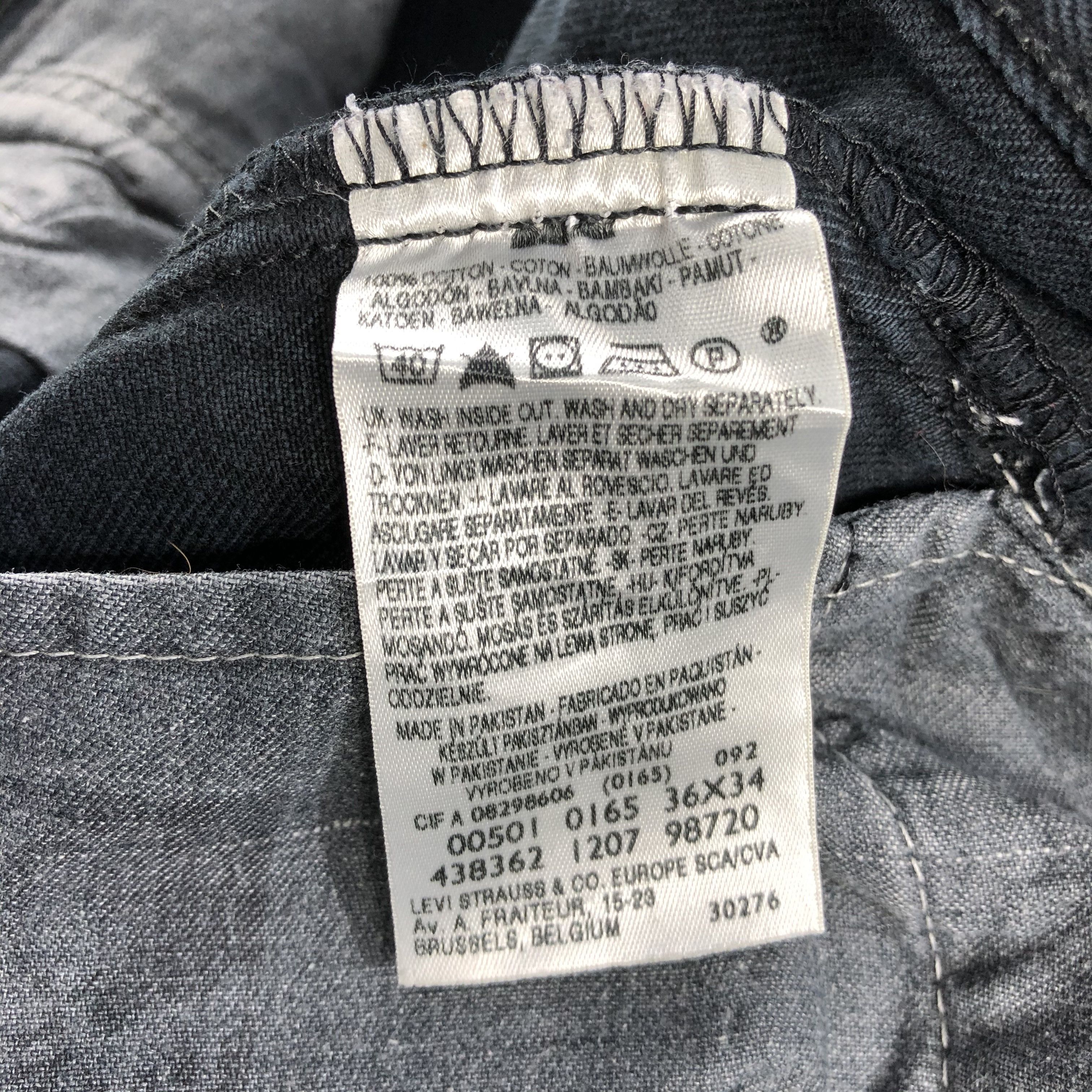 Levi's 90s Vintage Distress Levis 501 Jeans-J1400 Size US 37 - 12 Thumbnail