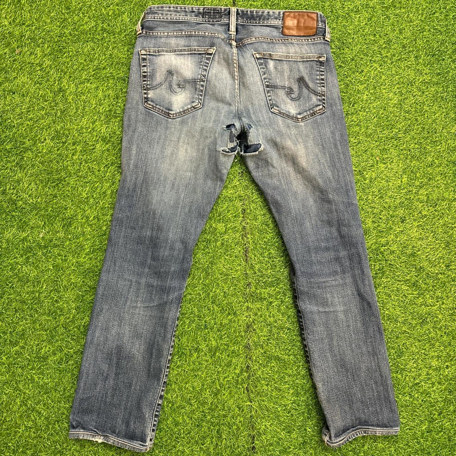 AG Adriano Goldschmied AG Adriano Goldschmied Men’s Distressed Slim-Fit Jeans Size US 33 - 5 Thumbnail