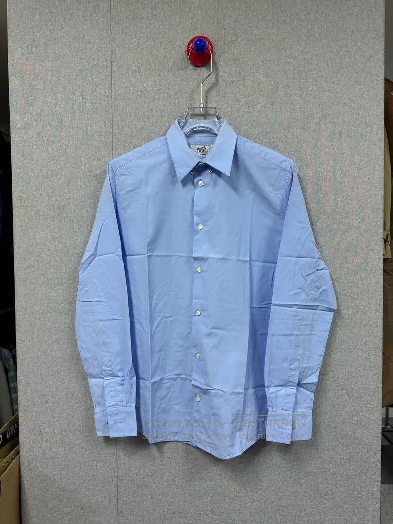 Hermes size 39 Light Blue Shirt