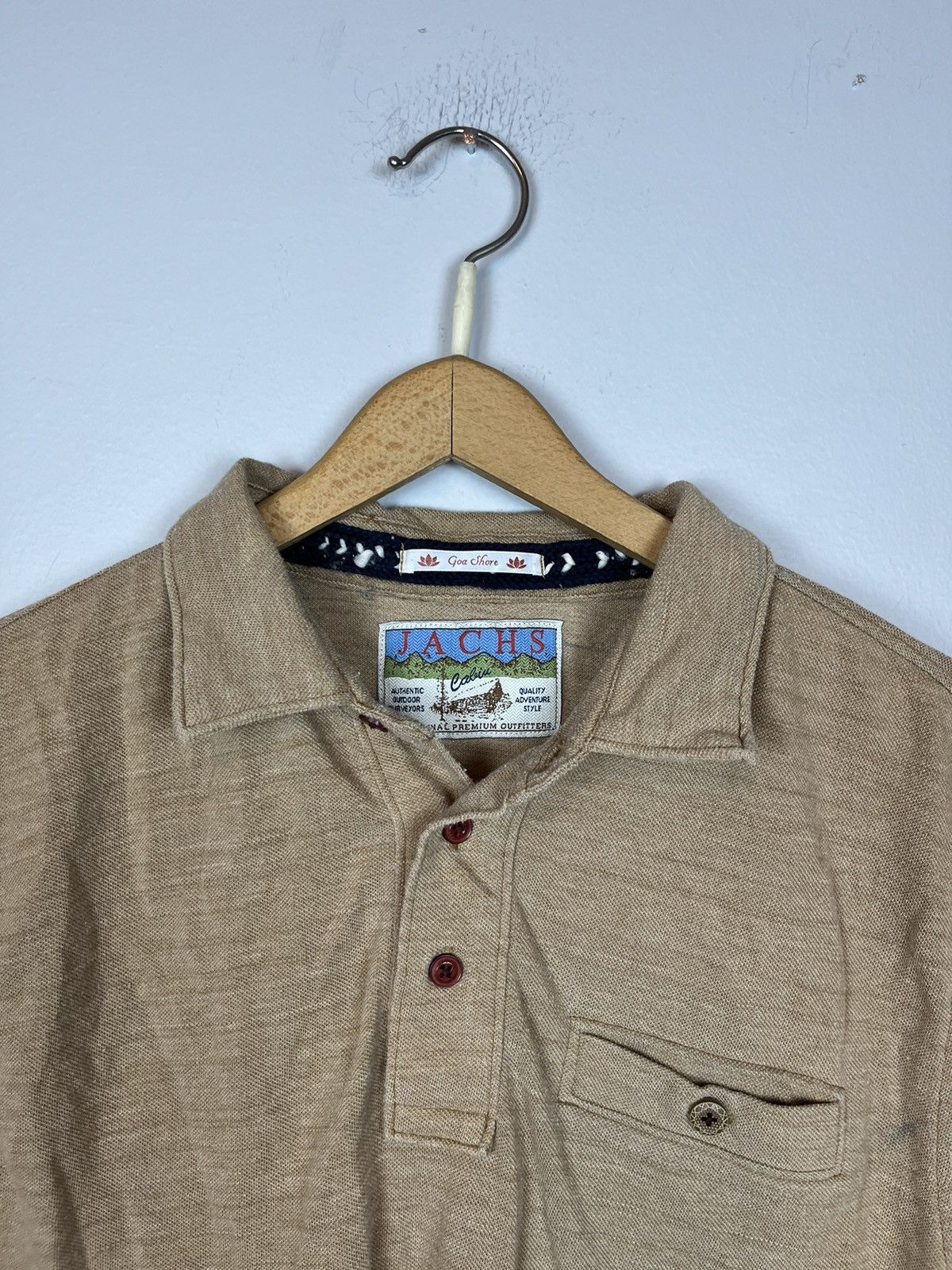 Japanese Brand Beige GOA SHORE POLO Size US S / EU 44-46 / 1 - 2 Thumbnail