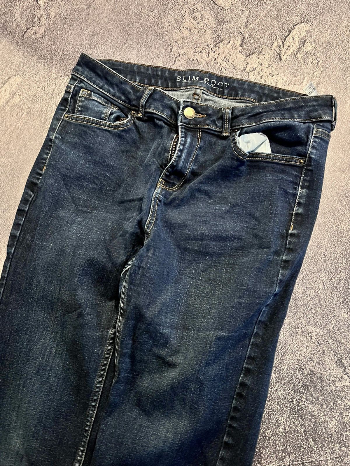 Japanese Brand Y2K Archive Flared Jean / Darkwear Avan-Garde Drip 00s Size US 33 - 7 Thumbnail