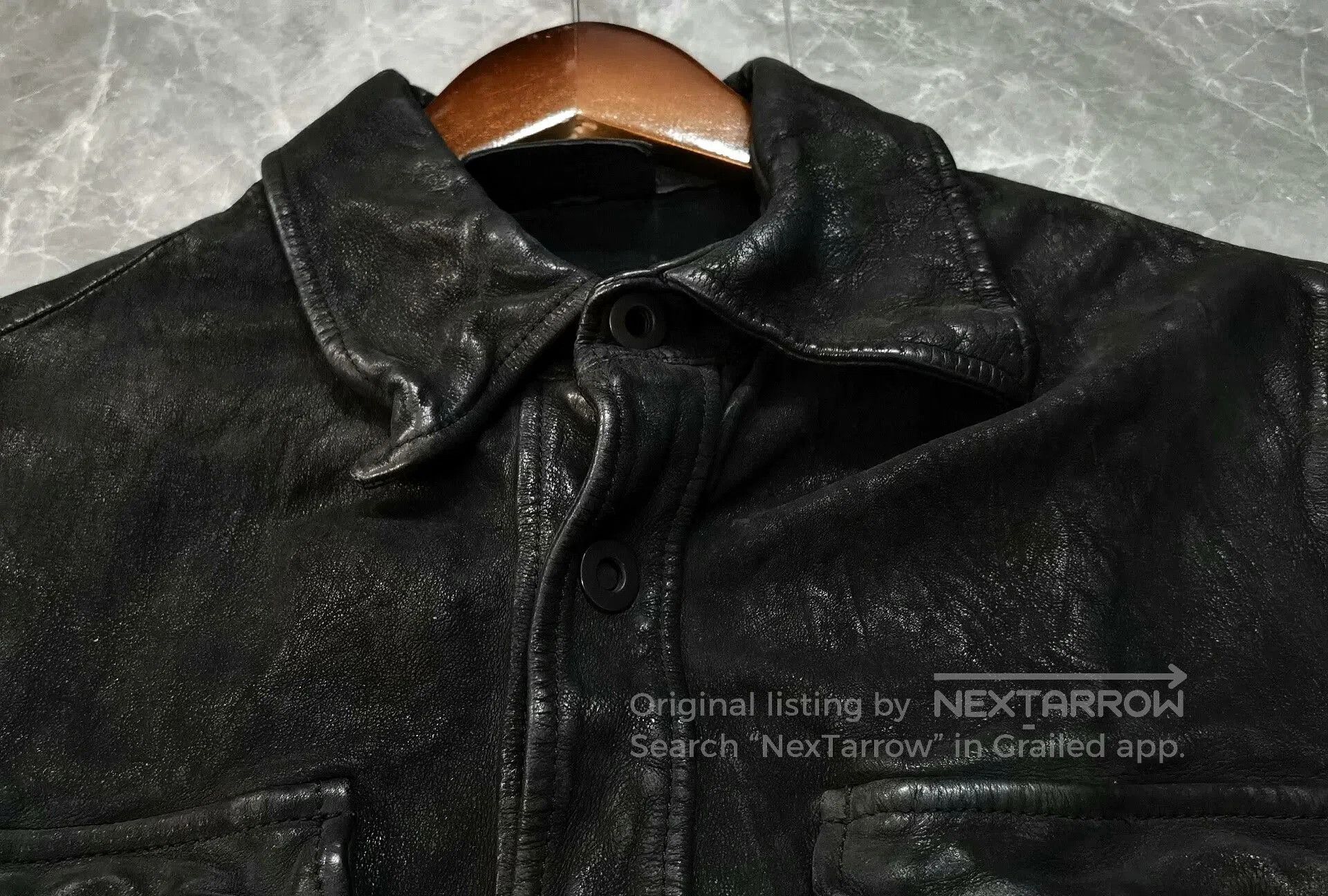 Santacroce Santacroce Washed Vintage Wild Cowhide Leather Jacket. Size US M / EU 48-50 / 2 - 2 Thumbnail