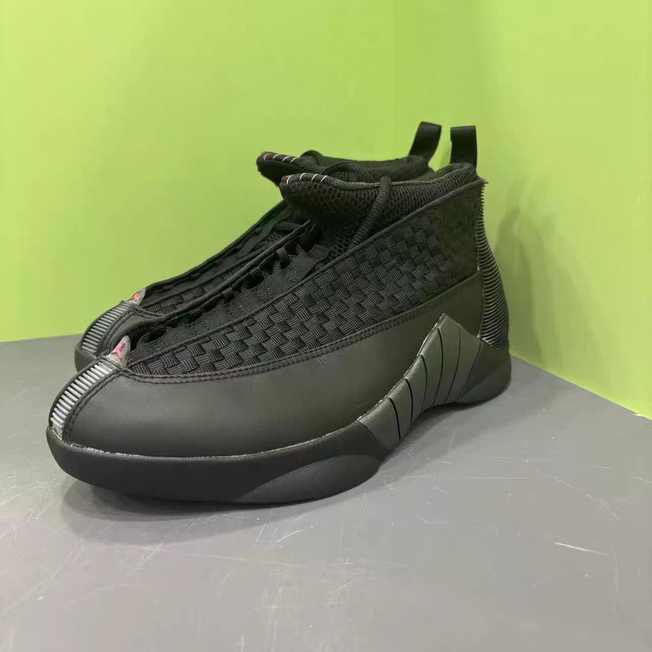 Jordan Brand Air Jordan 15 Black Red Fighter Jet 2007 Retro K15 Size US 10 / EU 43 - 1 Thumbnail