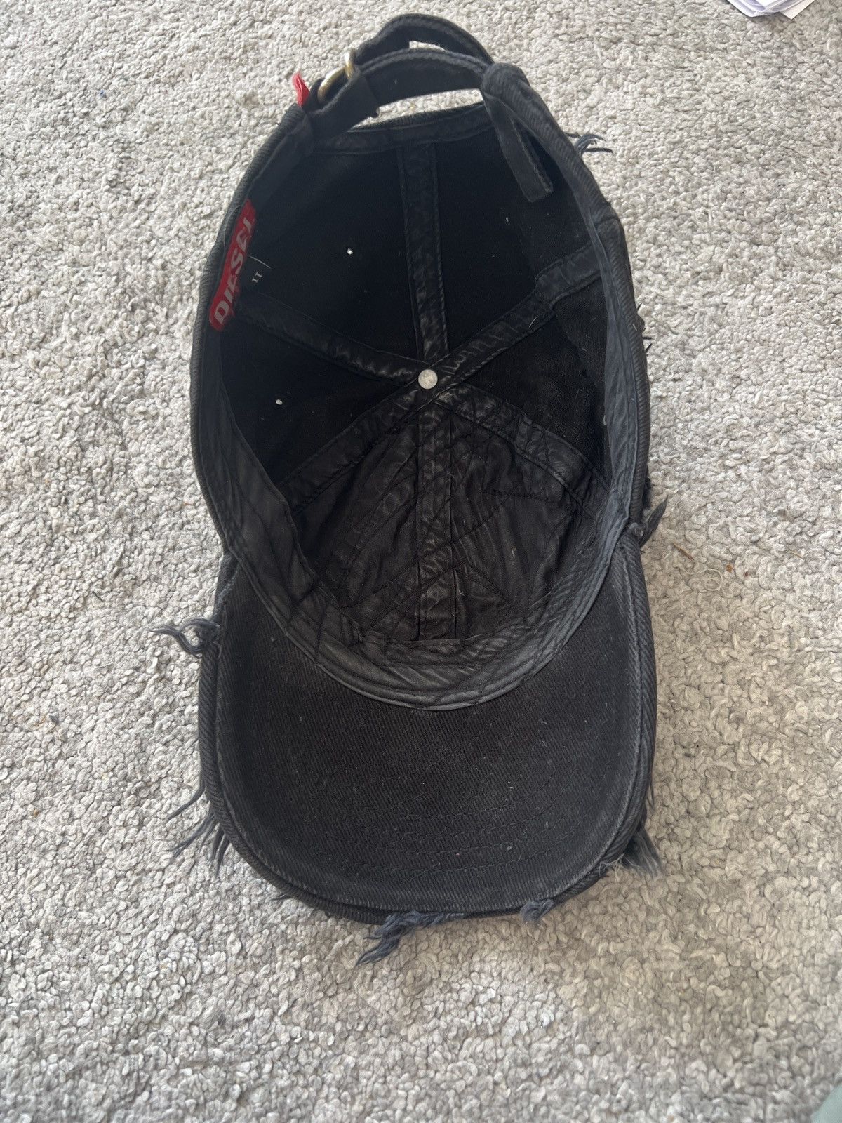 Diesel Distressed Diesel x Balenciaga Style Cap. Size ONE SIZE - 2 Thumbnail