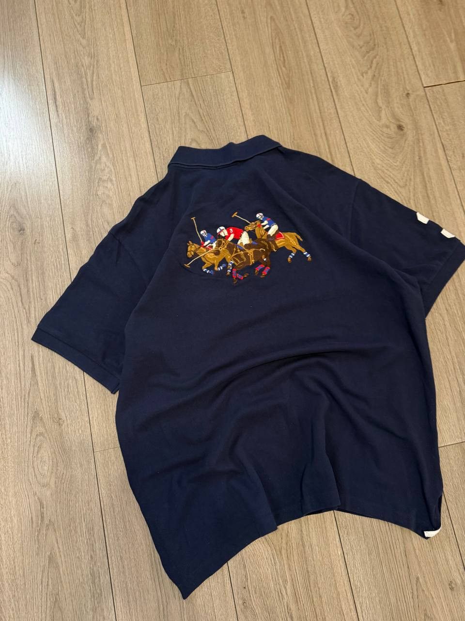 Polo Ralph Lauren Polo Ralph Lauren Men's triple Pony Navy Polo Size XL Size US XL / EU 56 / 4 - 2 Thumbnail