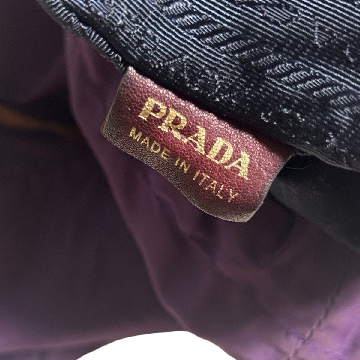 Prada Vintage Prada Big Logo Embroidered Tote Bag Size ONE SIZE - 8 Thumbnail