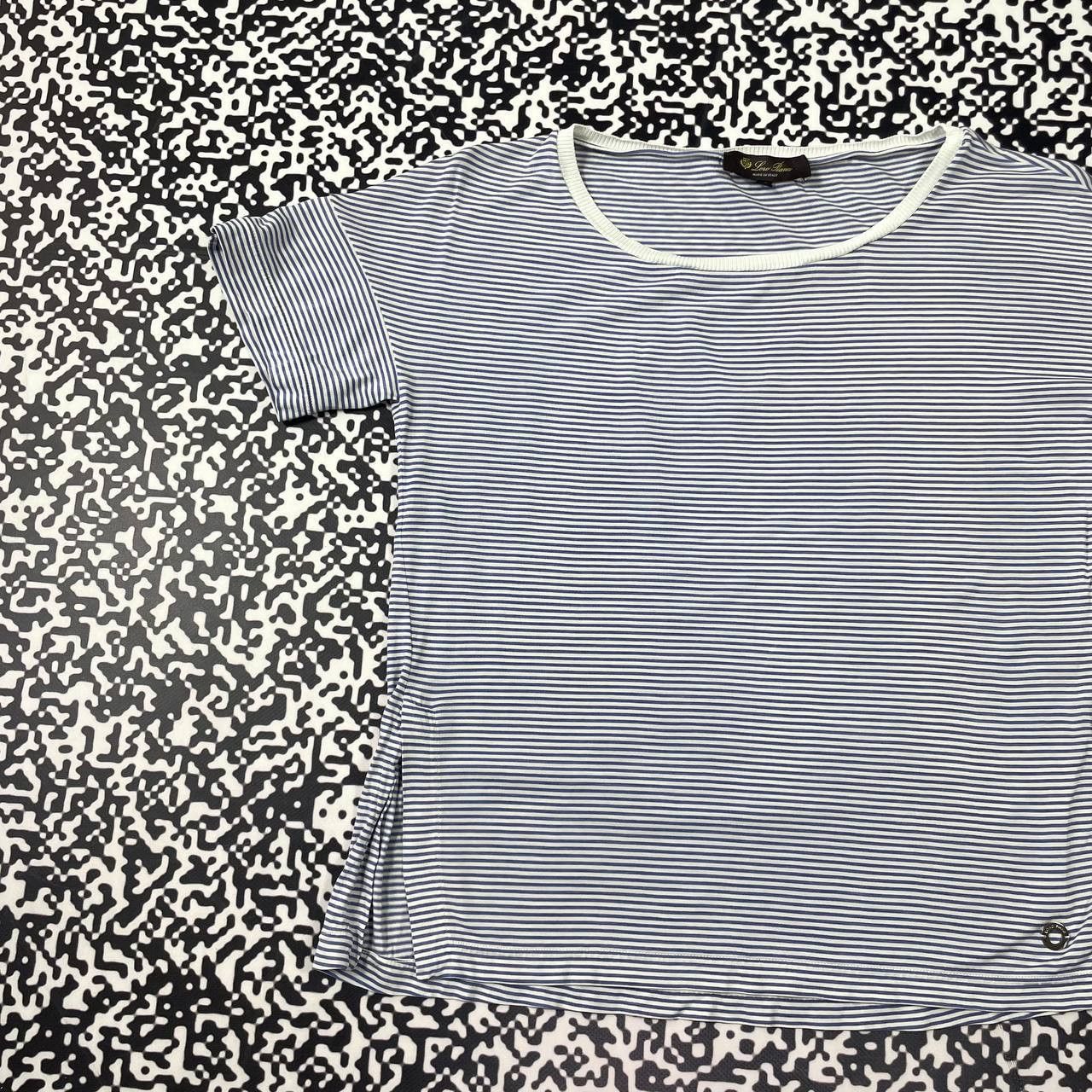 Loro Piana Luxury Stripped Retro Style T-shirt