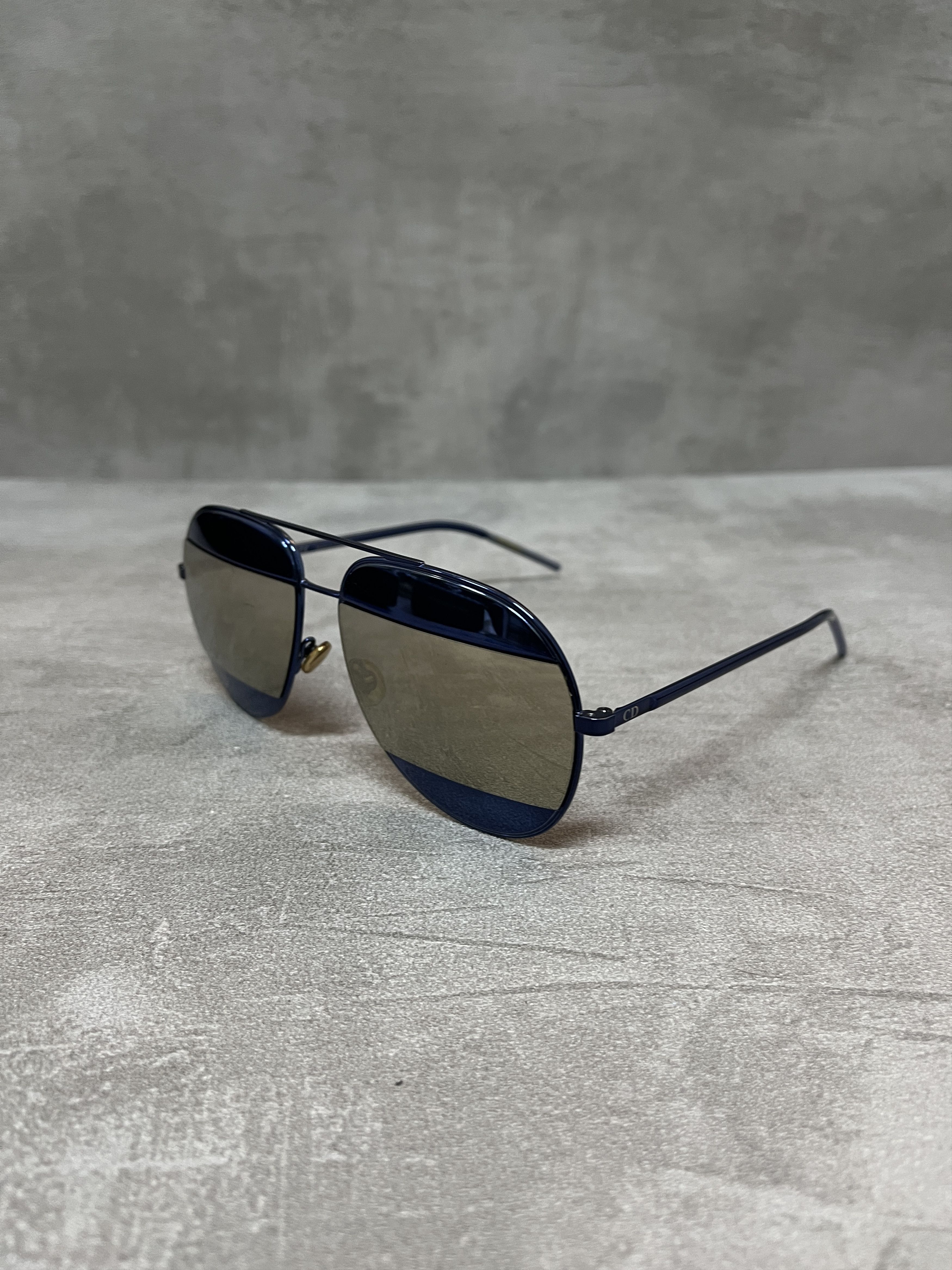 Dior Christian Dior Split 1 Aviator Navy Blue Sunglasses Size ONE SIZE - 2 Thumbnail