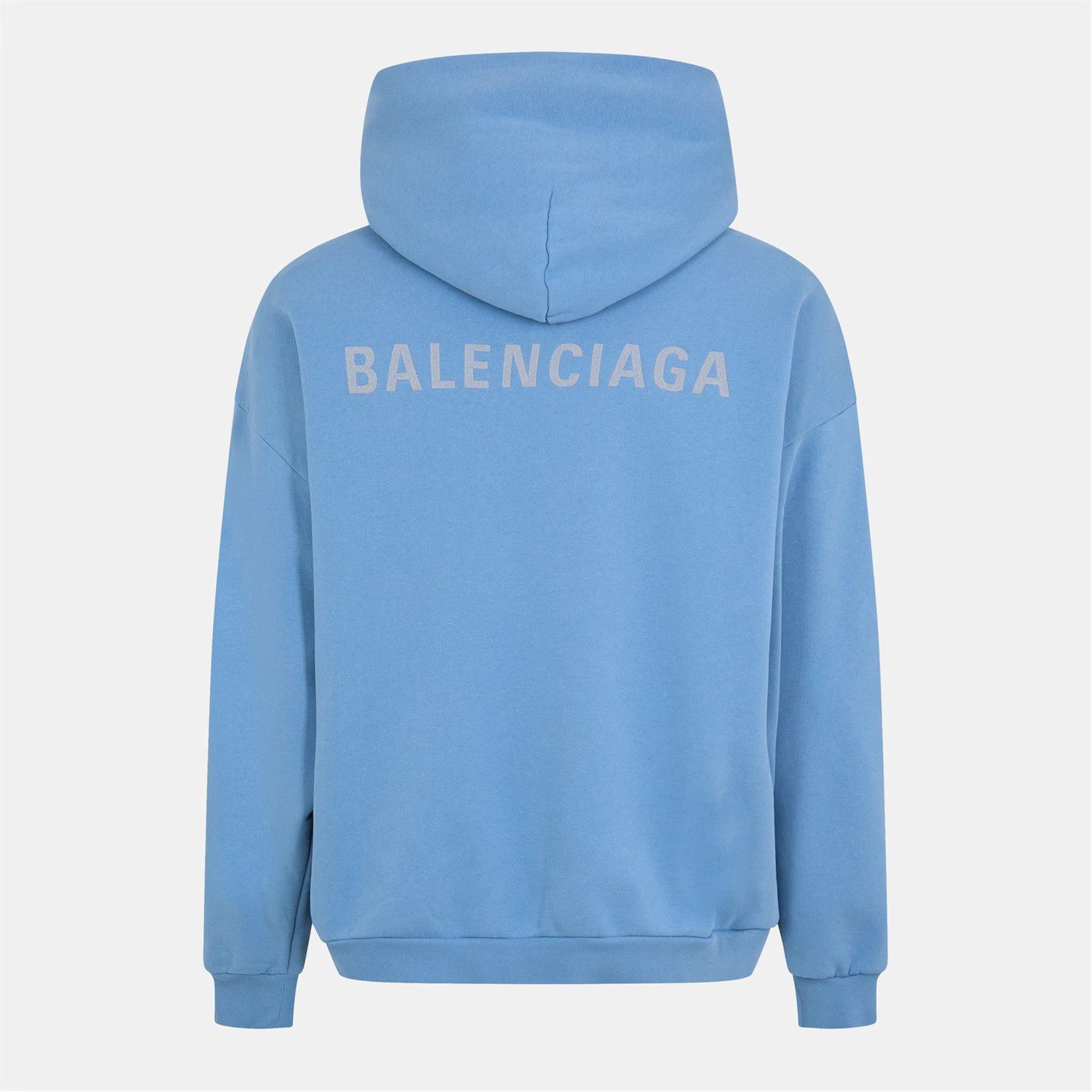 Balenciaga o1g2r1mq0226 Relaxed Fit Pull Over Hoodie In Blue Size US S / EU 44-46 / 1 - 2 Thumbnail