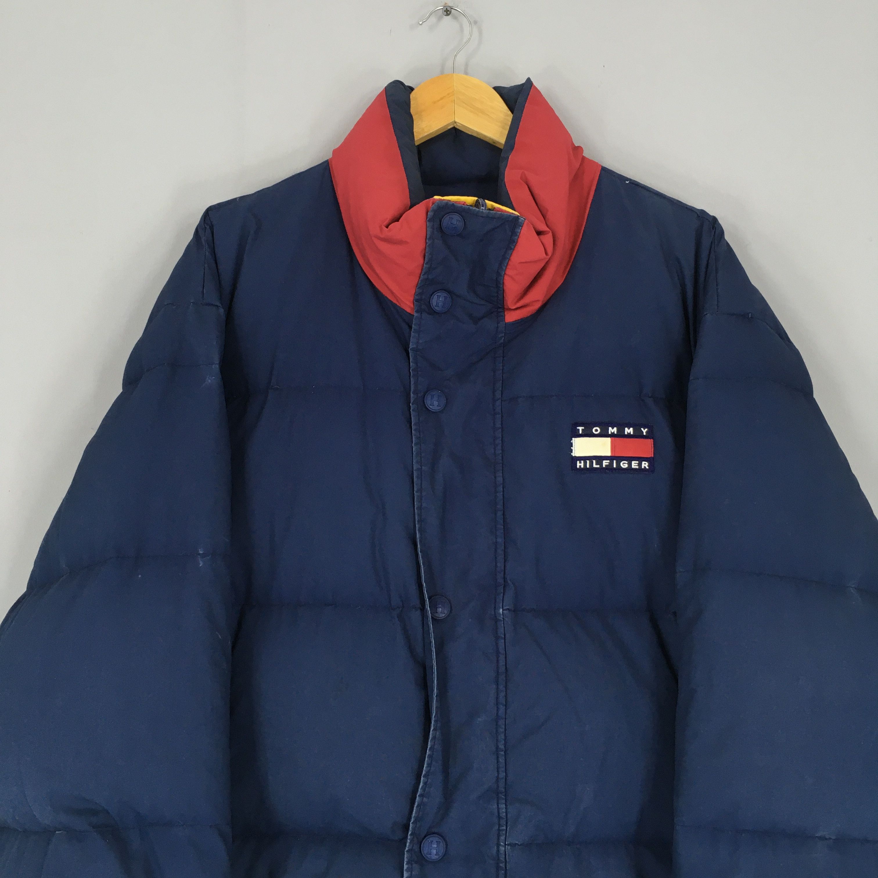 Tommy Hilfiger × Vintage Vintage Tommy Hilfiger Down Gear Reversible Jacket XLarge Size US XL / EU 56 / 4 - 4 Thumbnail