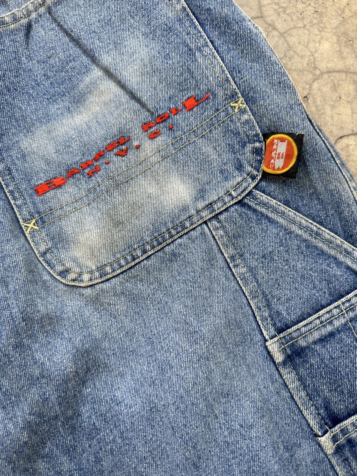 Vintage Barrel roll nyc baggy jeans Size US 32 / EU 48 - 5 Thumbnail