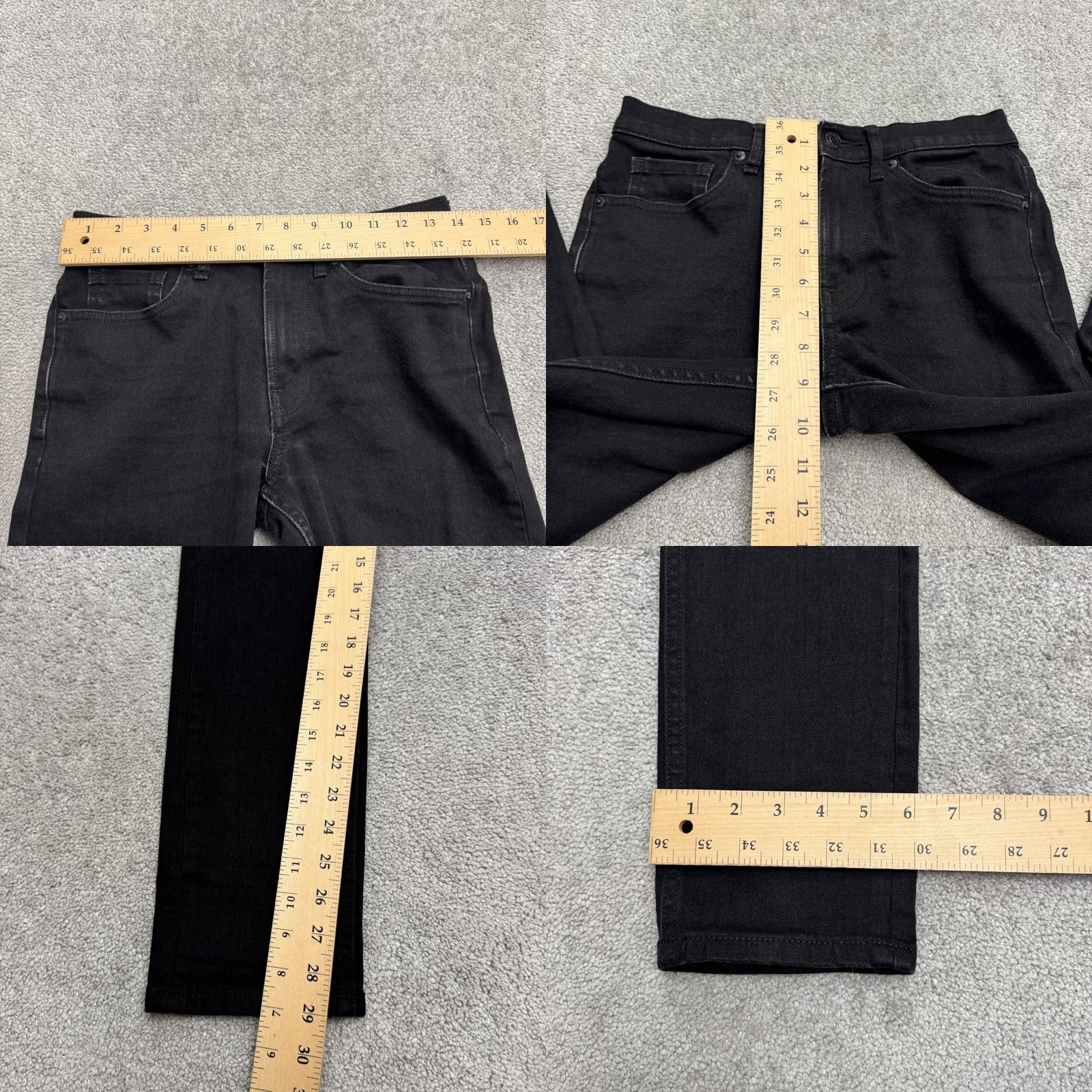 Everlane Everlane Slim Fit Straight Leg Denim Jeans Men 28x30 Black Cotton Stretch Casual City Grunge Mens Size US 28 / EU 44 - 8 Thumbnail