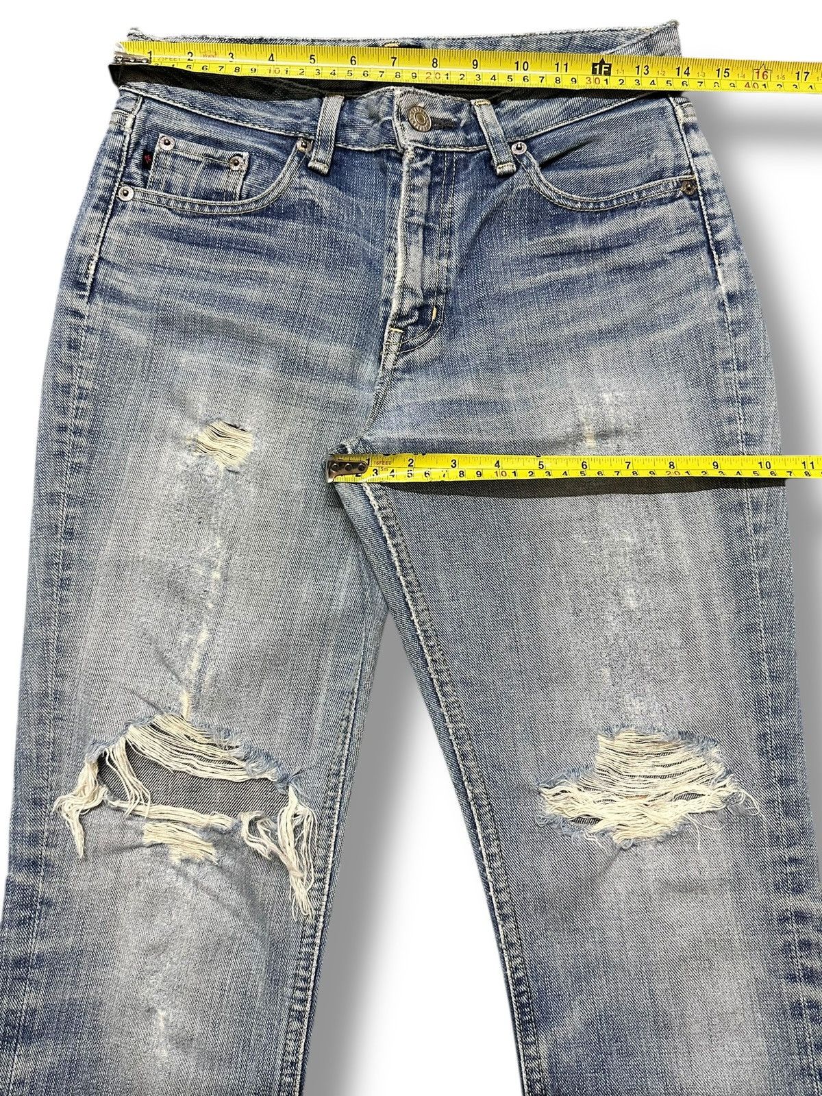 Japanese Brand Brappers Vintage Distressed Jean With Bootcut Style & Faded Size US 28 / EU 44 - 15 Thumbnail