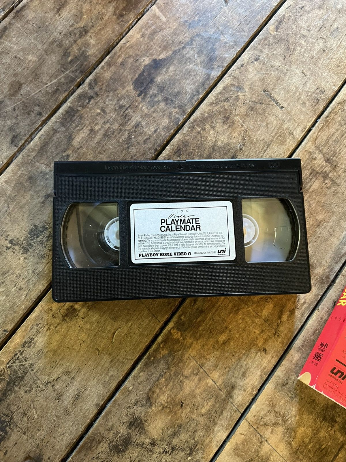 Vintage 1996 Playboy Video Playmate Calendar - VHS Movie Size ONE SIZE - 5 Thumbnail