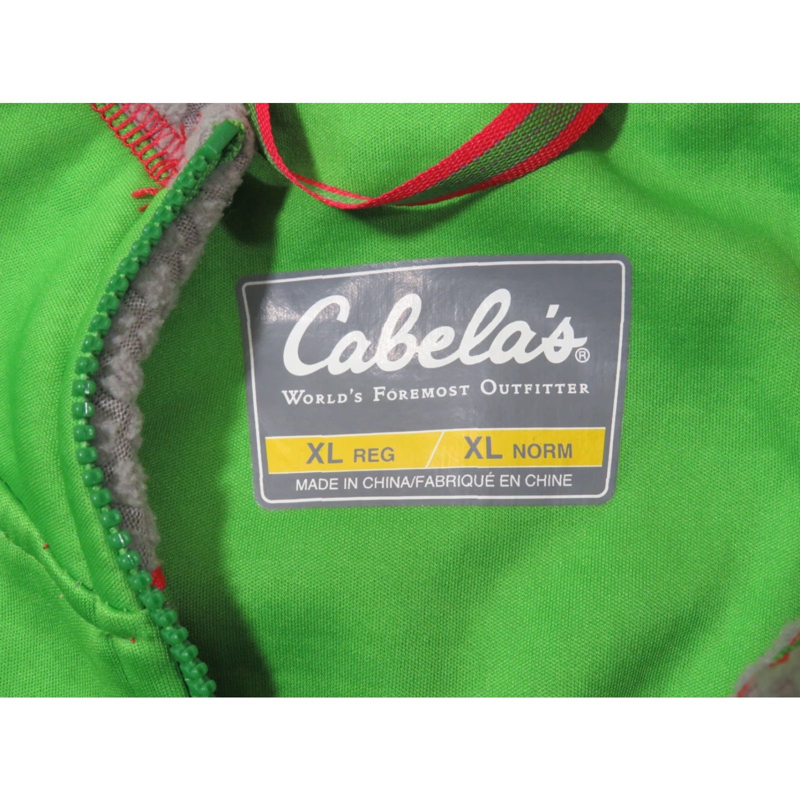 Vintage Cabela's Women's Fleece Full Zip Jacket XL Neon Green Zip Pockets Mock Neck Size XL / US 12-14 / IT 48-50 - 5 Thumbnail