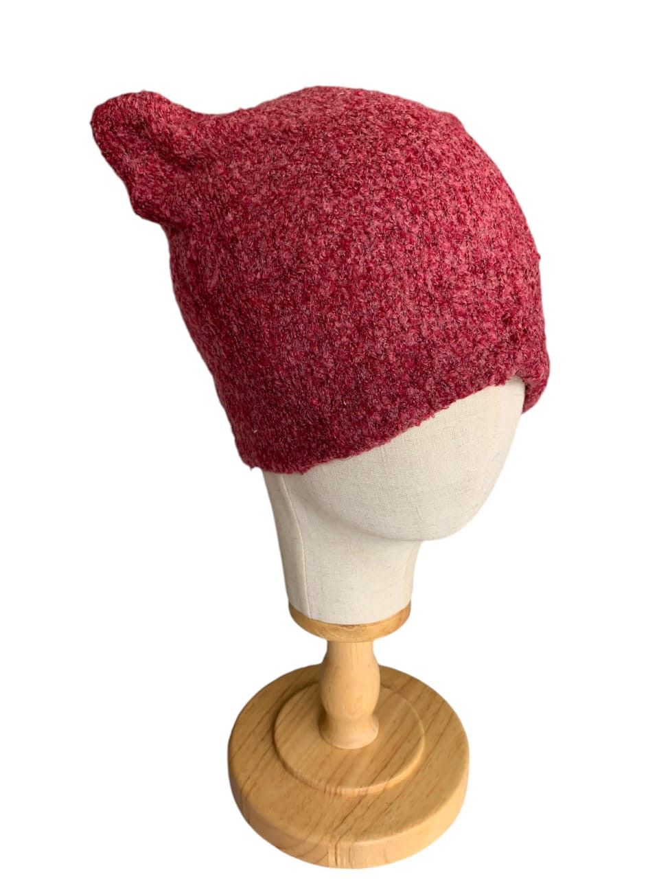 14th Addiction × Hysteric Glamour × Japanese Brand Punk Bondage Style Bunny Horn Devil Knitted low Beanie Hat Size ONE SIZE - 7 Thumbnail