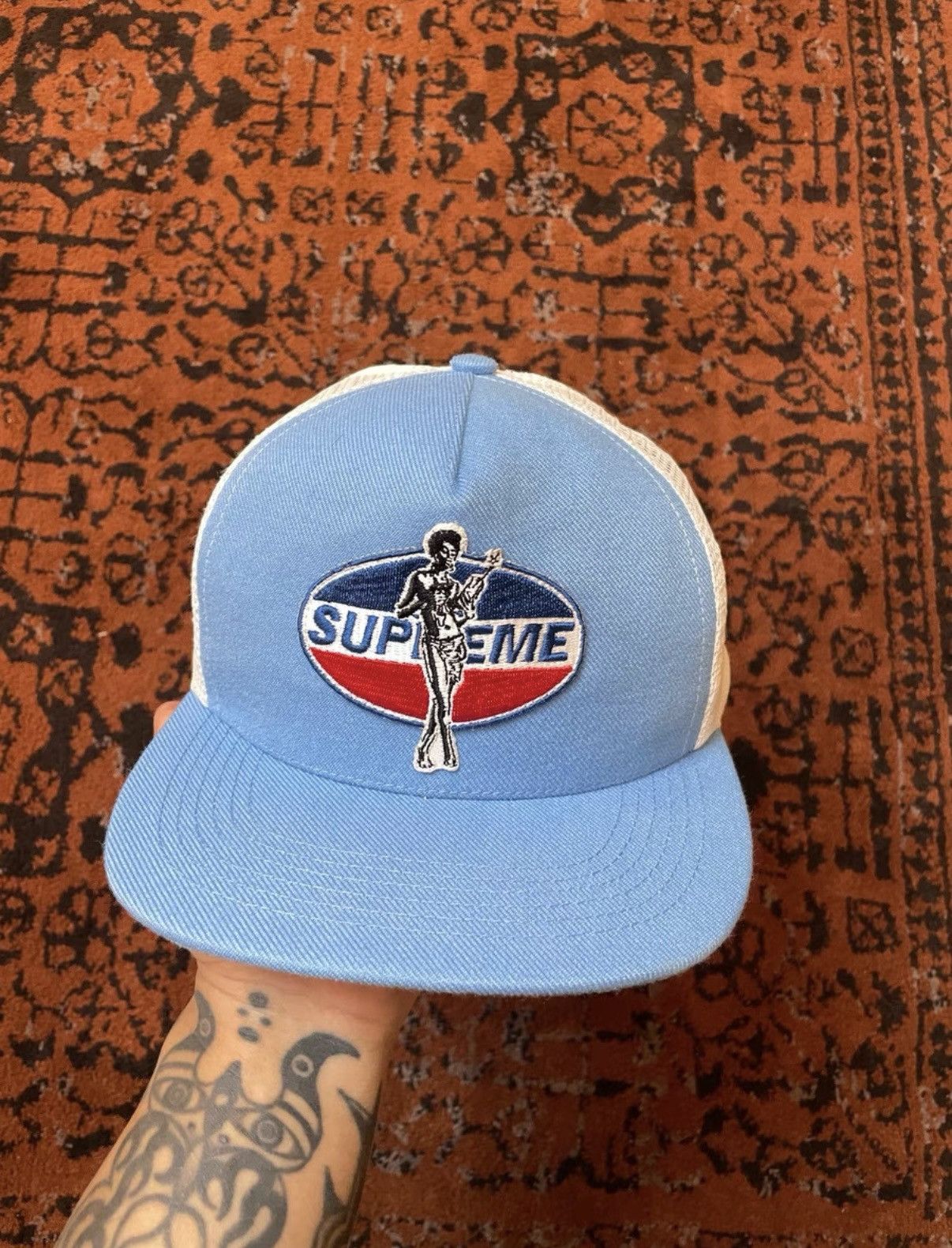 Supreme Supreme x Ebbets Field Flannels 'SNY' Baseball Cap | Grailed