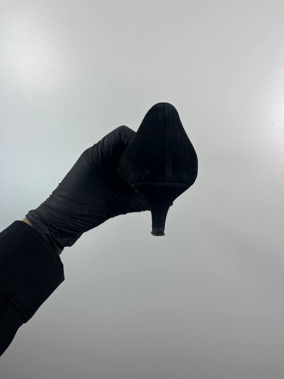 Prada Prada Black Suede Pointed Toe Ballet Flats Womens Size 39 Size US 9 / IT 39 - 4 Thumbnail