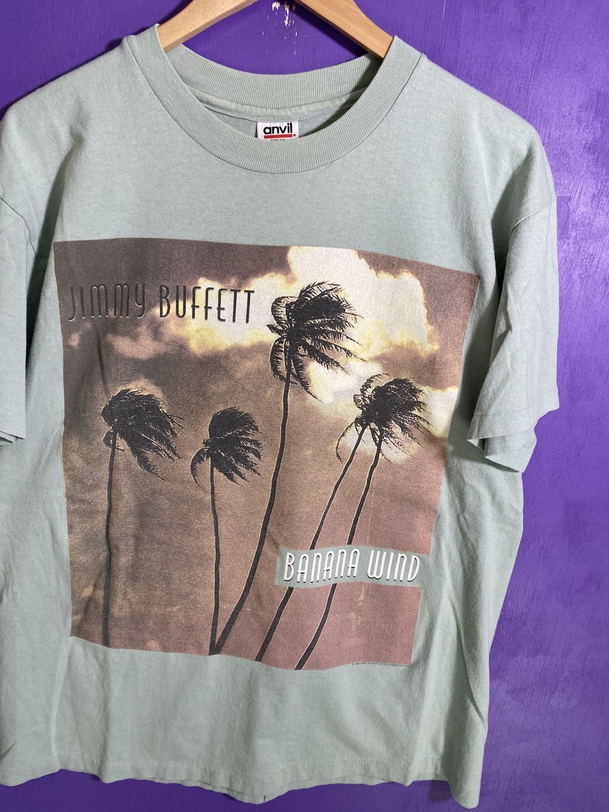 Band Tees × Vintage Vintage 1997 Jimmy buffet banana wind tour tee Size US L / EU 52-54 / 3 - 3 Thumbnail