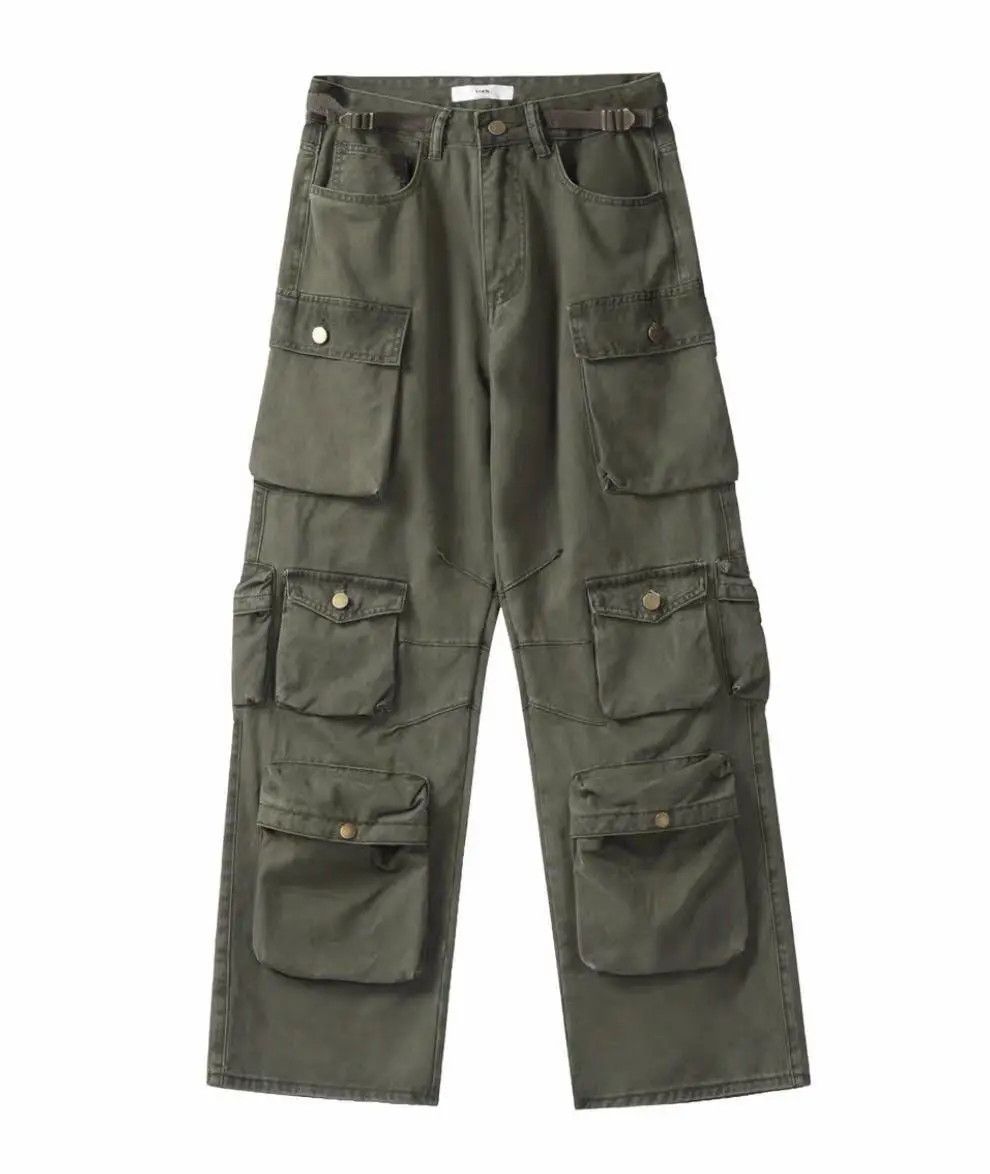 Japanese Brand × Jean Utility grunge multi pocket cargo pants Size US 30 / EU 46 - 4 Thumbnail