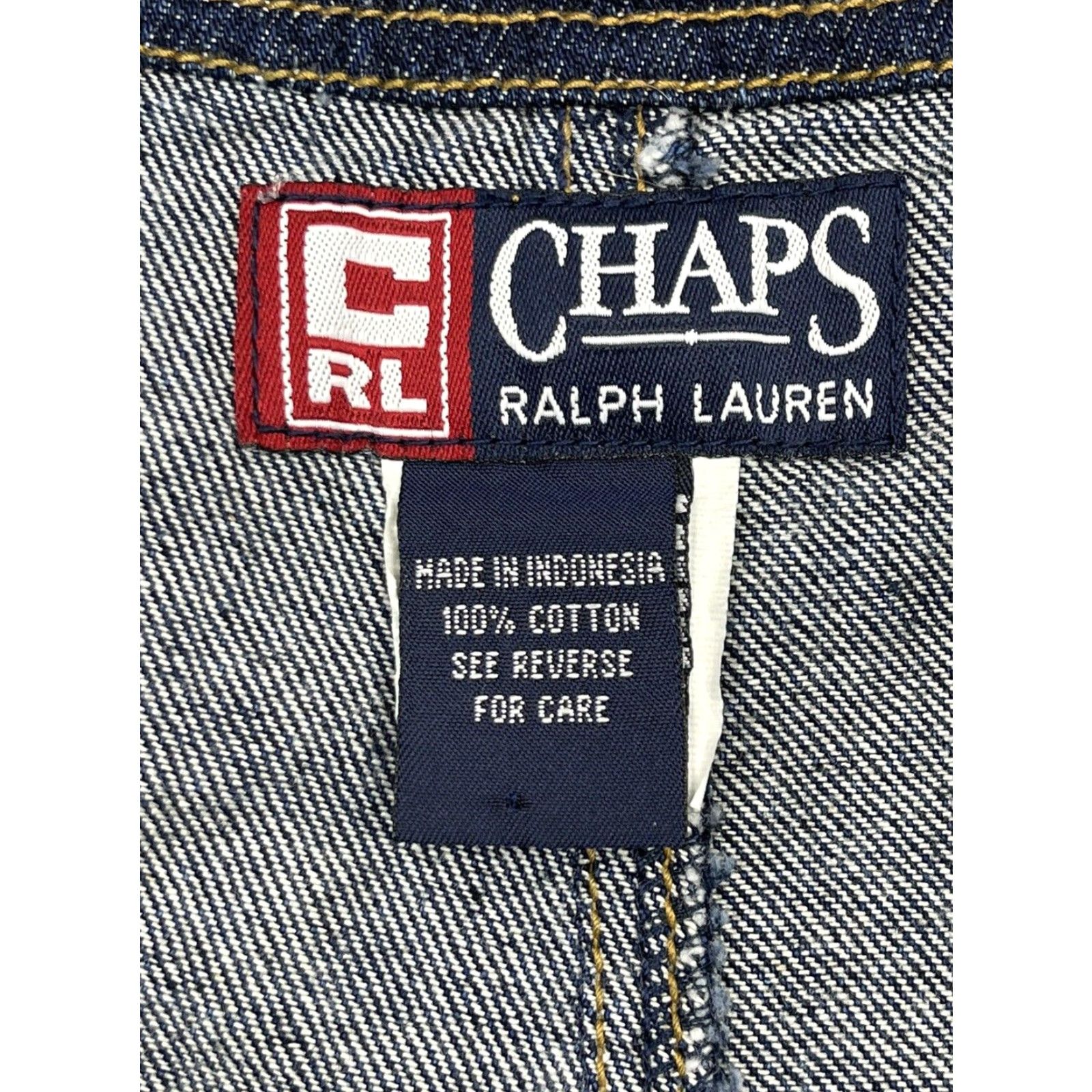 Chaps VINTAGE Chaps Ralph Lauren Denim Overalls Jeans 90s Blue Adult Large Regular Fit Size US 38 / EU 54 - 3 Thumbnail