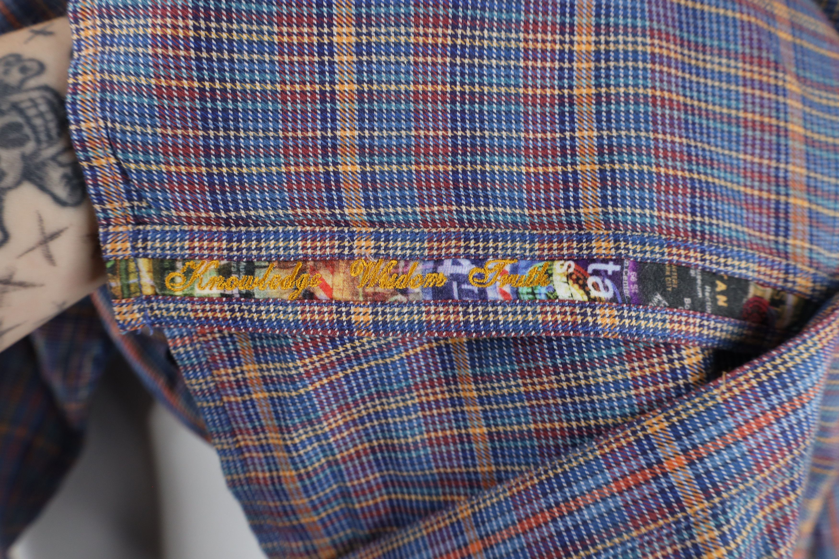 Robert Graham × Vintage Robert Graham York Flip Cuff Rainbow Collared Button Shirt Size US XXL / EU 58 / 5 - 6 Thumbnail