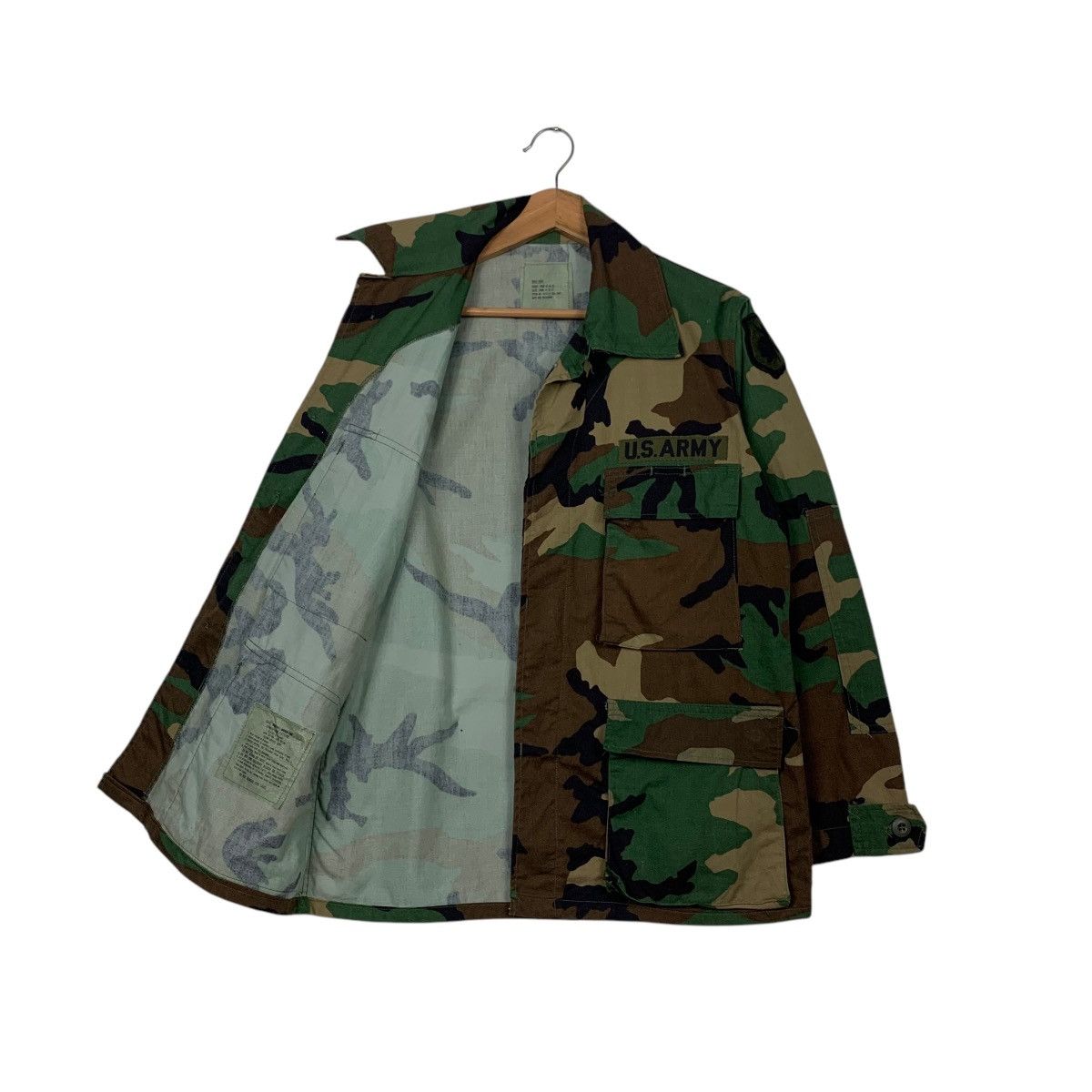 Vintage Vintage U.S ARMY Green Camo Combat Jacket #2591-C117 Size US S / EU 44-46 / 1 - 10 Thumbnail