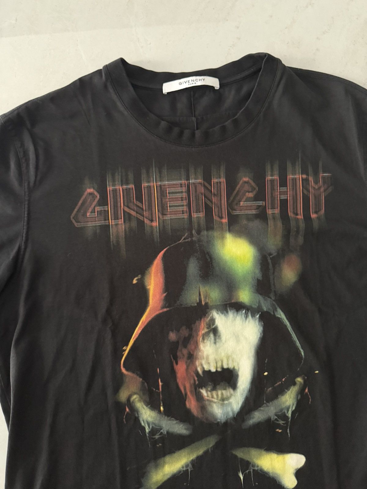 Givenchy Givenchy AW16 Skull Soldier Logo Tshirt Sz.XL Size US XL / EU 56 / 4 - 2 Thumbnail
