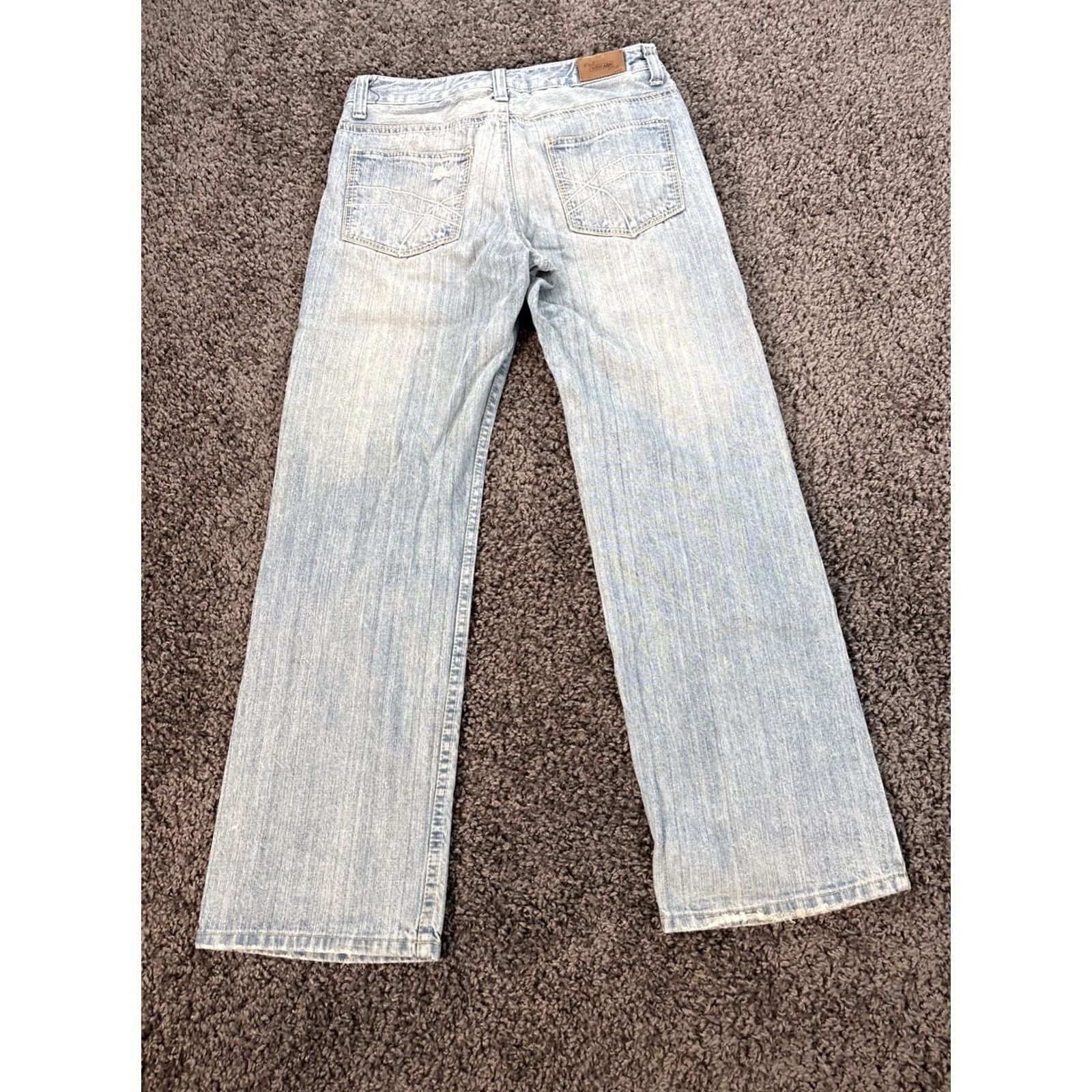 Vintage Urban Pipeline Jeans Mens 32x30 Blue Loose Straight Denim Workwear Light Wash Jeans Mens Regular 5-Pocket USA Classic Straight Logo Zipper Button Size US 32 / EU 48 - 6 Thumbnail