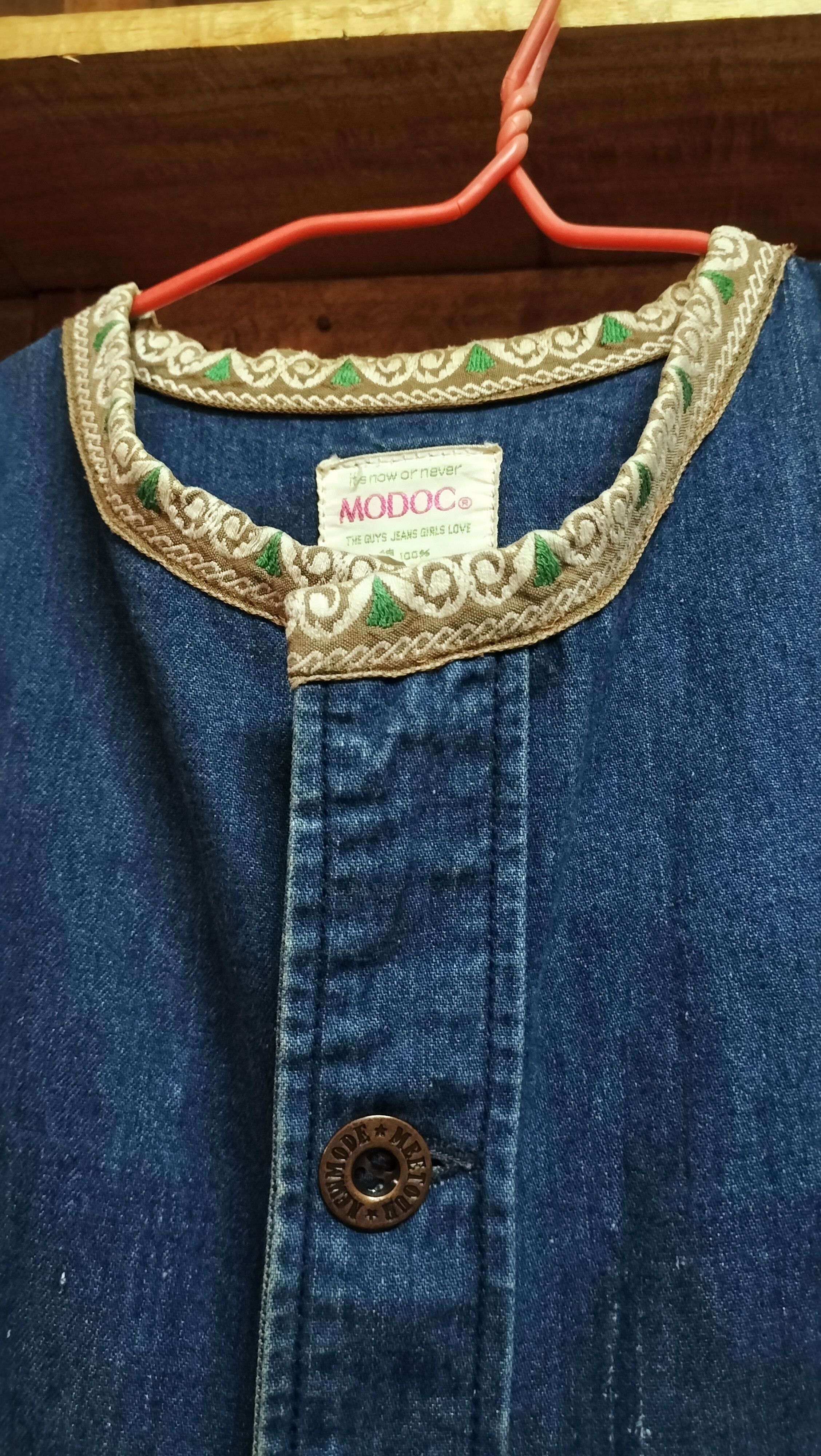 Japanese Brand 80s Moduc Denim Selvedge Native Arts Japanese Brand Size M / US 6-8 / IT 42-44 - 4 Thumbnail