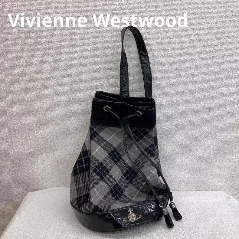 Vivienne Westwood Vivienne Westwood Black and white checkered horsehair cros Size ONE SIZE - 4 Thumbnail