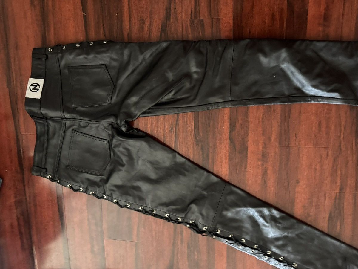NYRVA NYRVA LEATHER PANTS Size US 40 / EU 56 - 3 Thumbnail