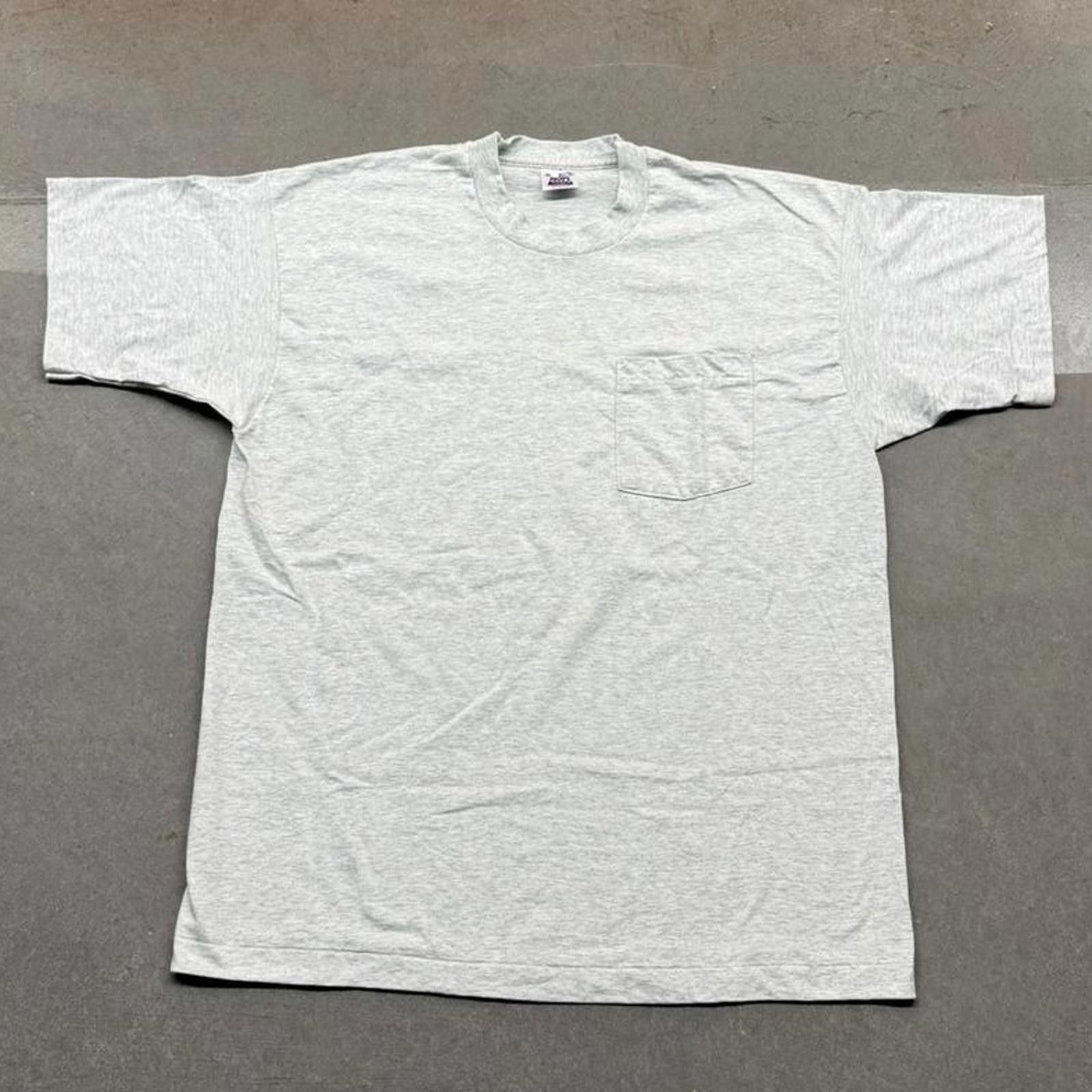 Other Vintage 90s BVD Gray Single Stitch Pocket T-shirt USA XL Size US XL / EU 56 / 4 - 1 Thumbnail