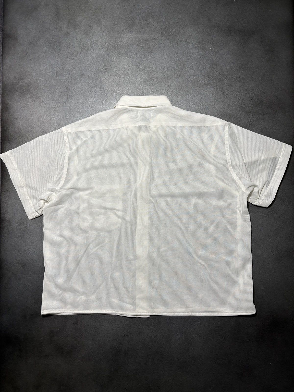 Vintage 1940s Sheer Shirt True Vintage Brill Terylene Shortsleeve Size US S / EU 44-46 / 1 - 10 Thumbnail