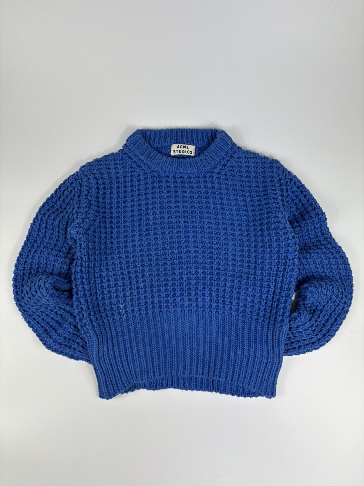 Acne Studios Sweater Blue Crop Top Acne Studios Womens Size S / US 4 / IT 40 - 1 Thumbnail