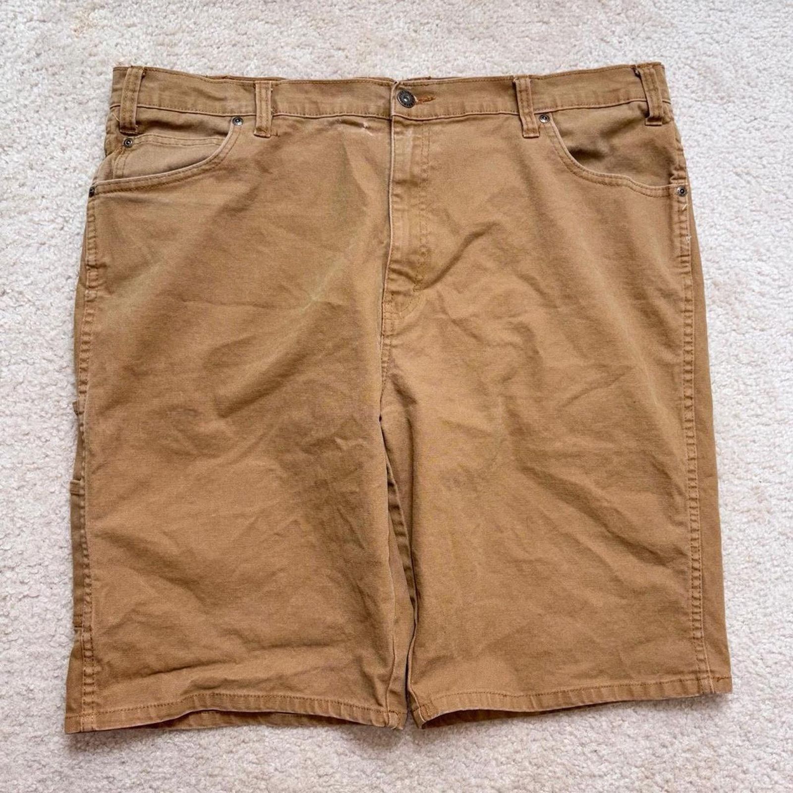 Dickies Brown Dickies Carpenter Workwear / Utility Canvas Shorts Size US 40 / EU 56 - 4 Thumbnail