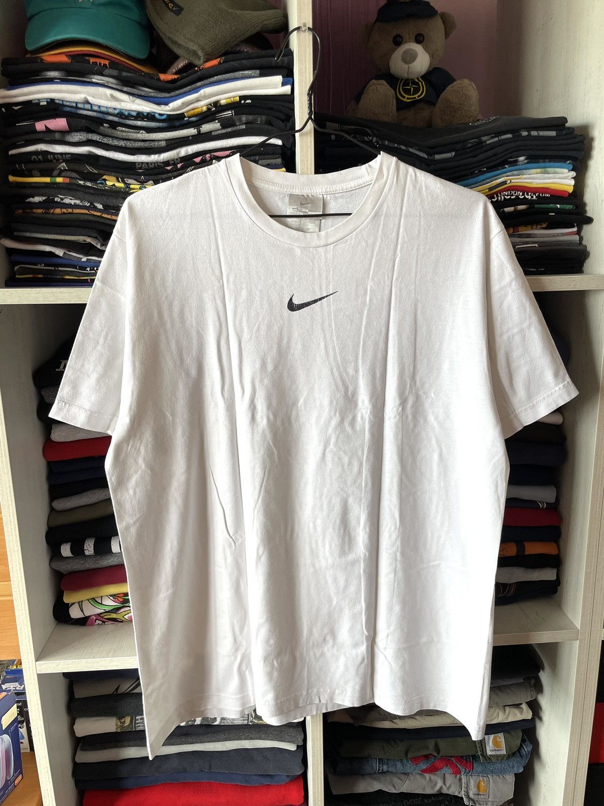 Nike Streetwear Vintage 90s Vintage Nike Center Middle Swoosh T Shirt Travis Scott Grailed