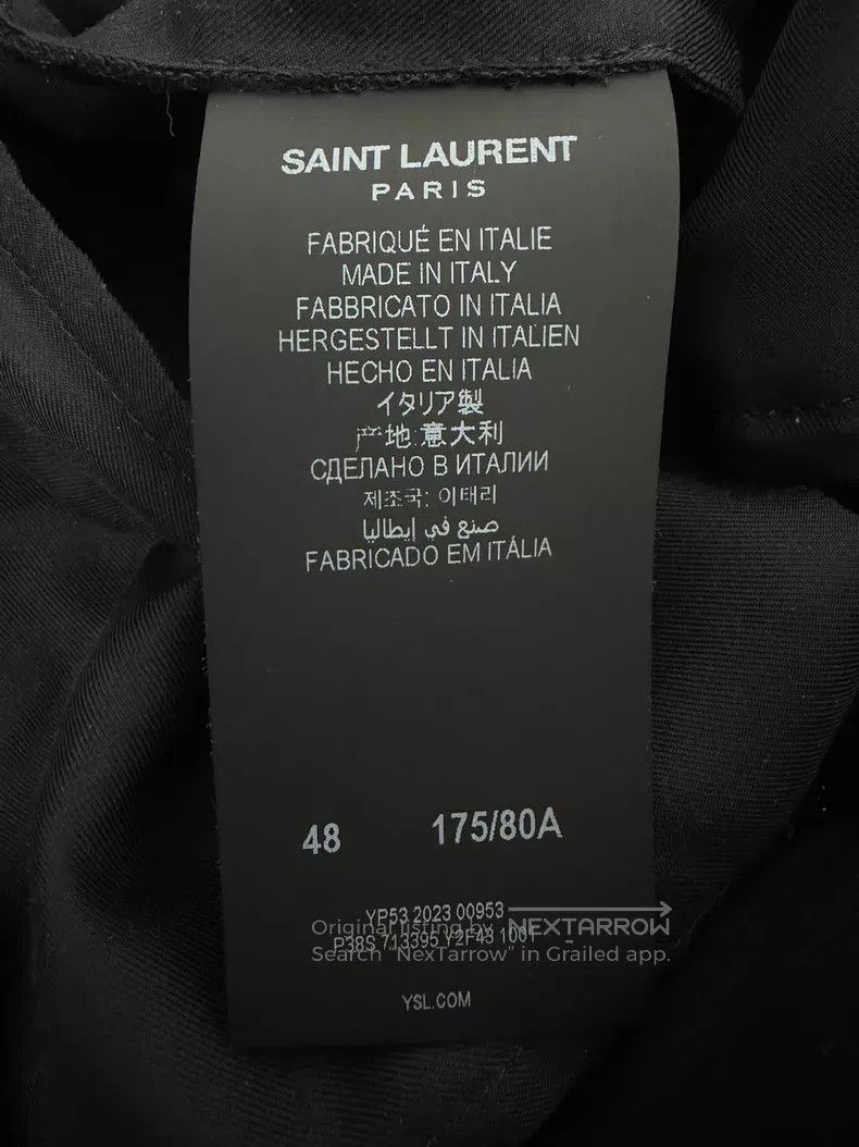 Saint Laurent Paris Saint Laurent Paris Black Stardust Sparkle Fleece Straight Size US 32 / EU 48 - 5 Thumbnail