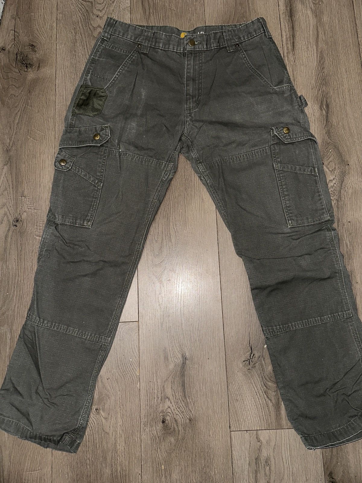 Carhartt × Vintage Carhartt Olive Cargo Pant Size US 33 - 4 Thumbnail