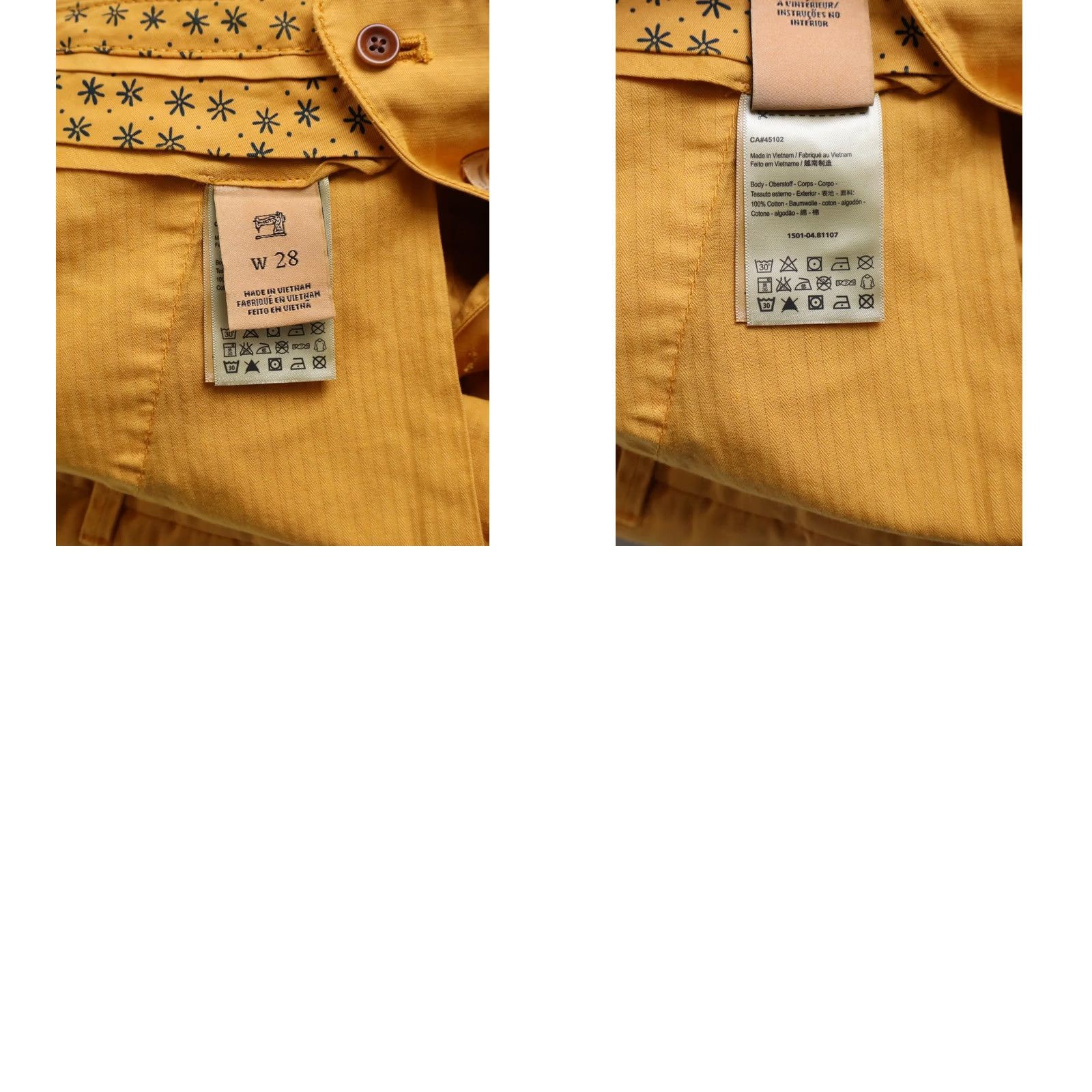 Scotch & Soda SCOTCH & SODA Shorts Men's W28 Faded Deep Yellow Orange Turn Up Zip Fly Size US 28 / EU 44 - 8 Thumbnail