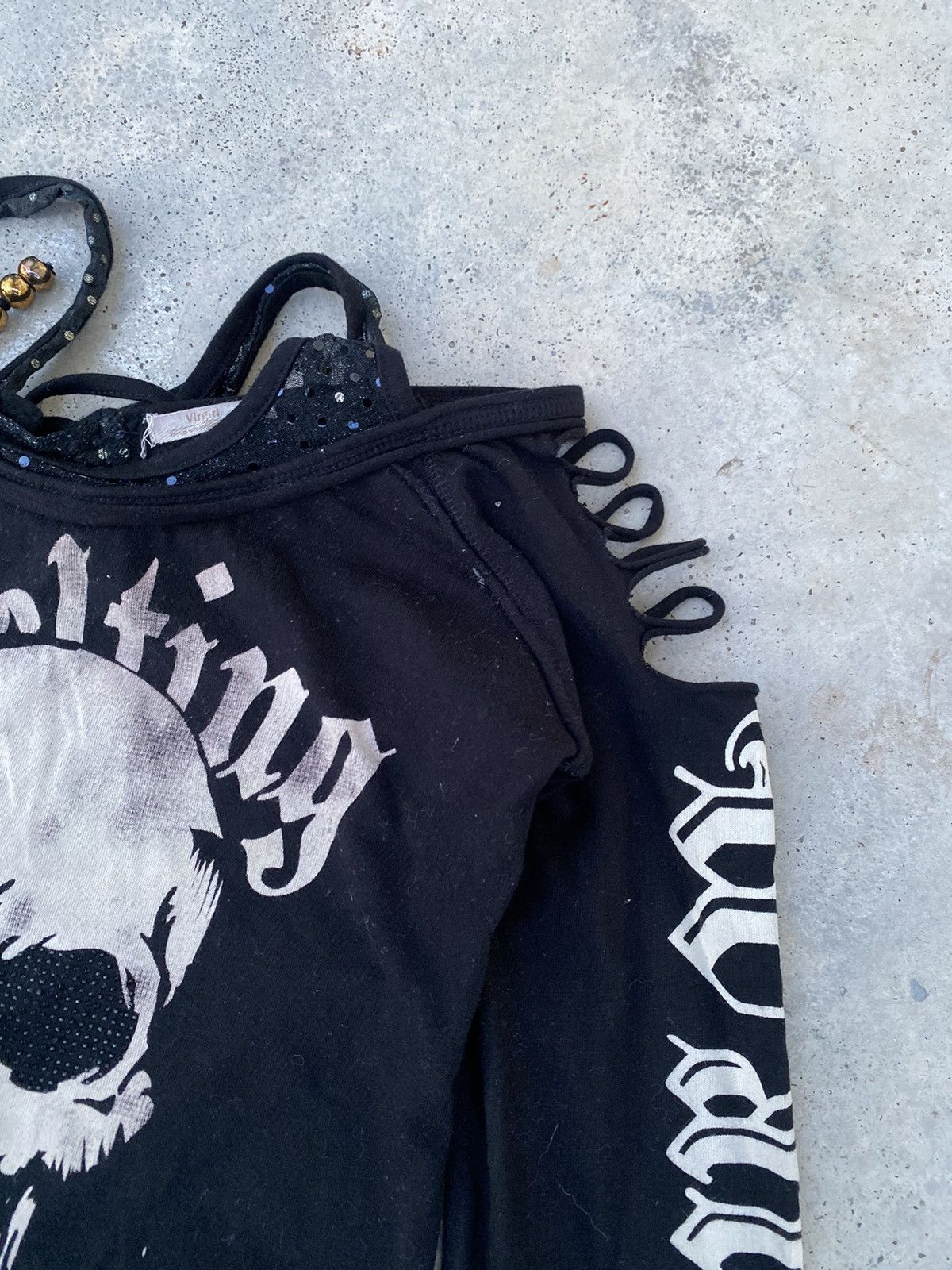 Japanese Brand Grunge Skull Gothic ifsixwasnine styled Goa Punk Tees Size XS / US 0-2 / IT 36-38 - 6 Thumbnail