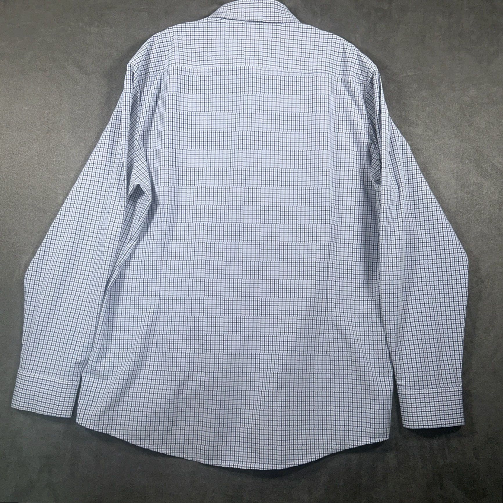 Mizzen+Main Mizzen+Main Button-Up Shirt Long Sleeve Slim Fit Mens 2XL Blue Check Size US XXL / EU 58 / 5 - 7 Thumbnail