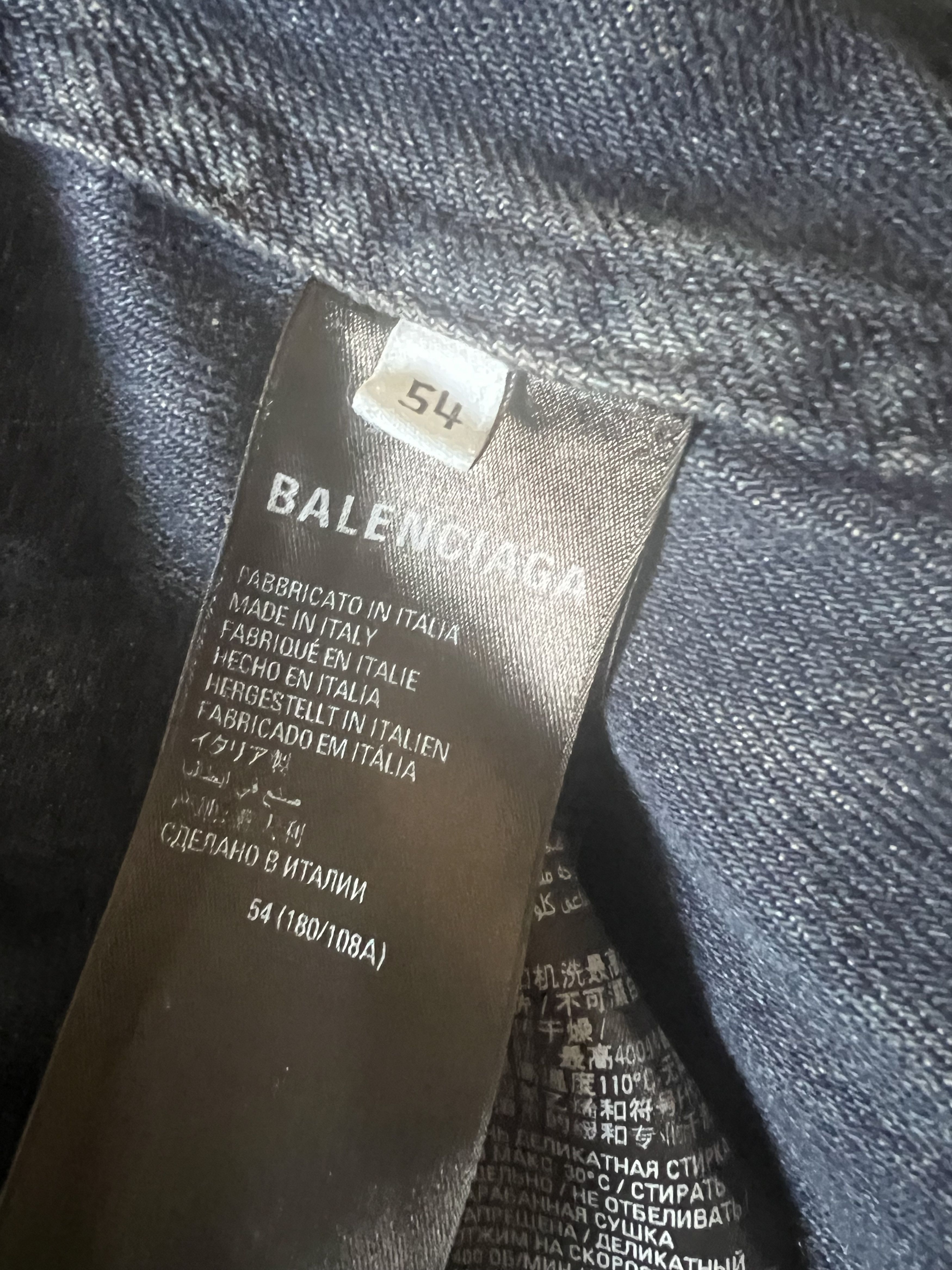 Balenciaga Balenciaga SS22 Padded Oversized Washed Denim Jacket Size US XL / EU 56 / 4 - 9 Thumbnail