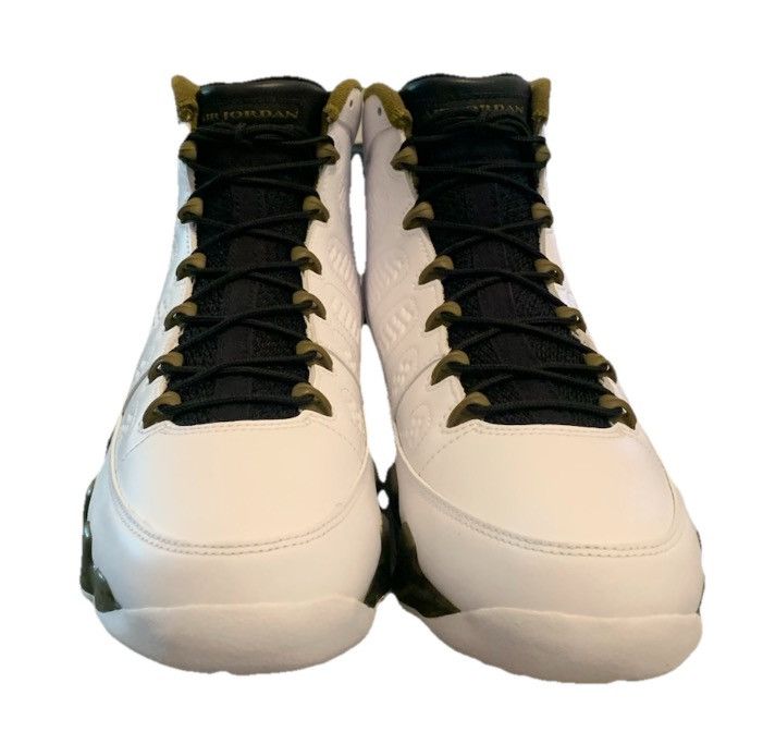 Jordan Brand Air Jordan 9 Retro Statue White Black Green 2015 Sz 12 Size US 12 / EU 45 - 4 Thumbnail