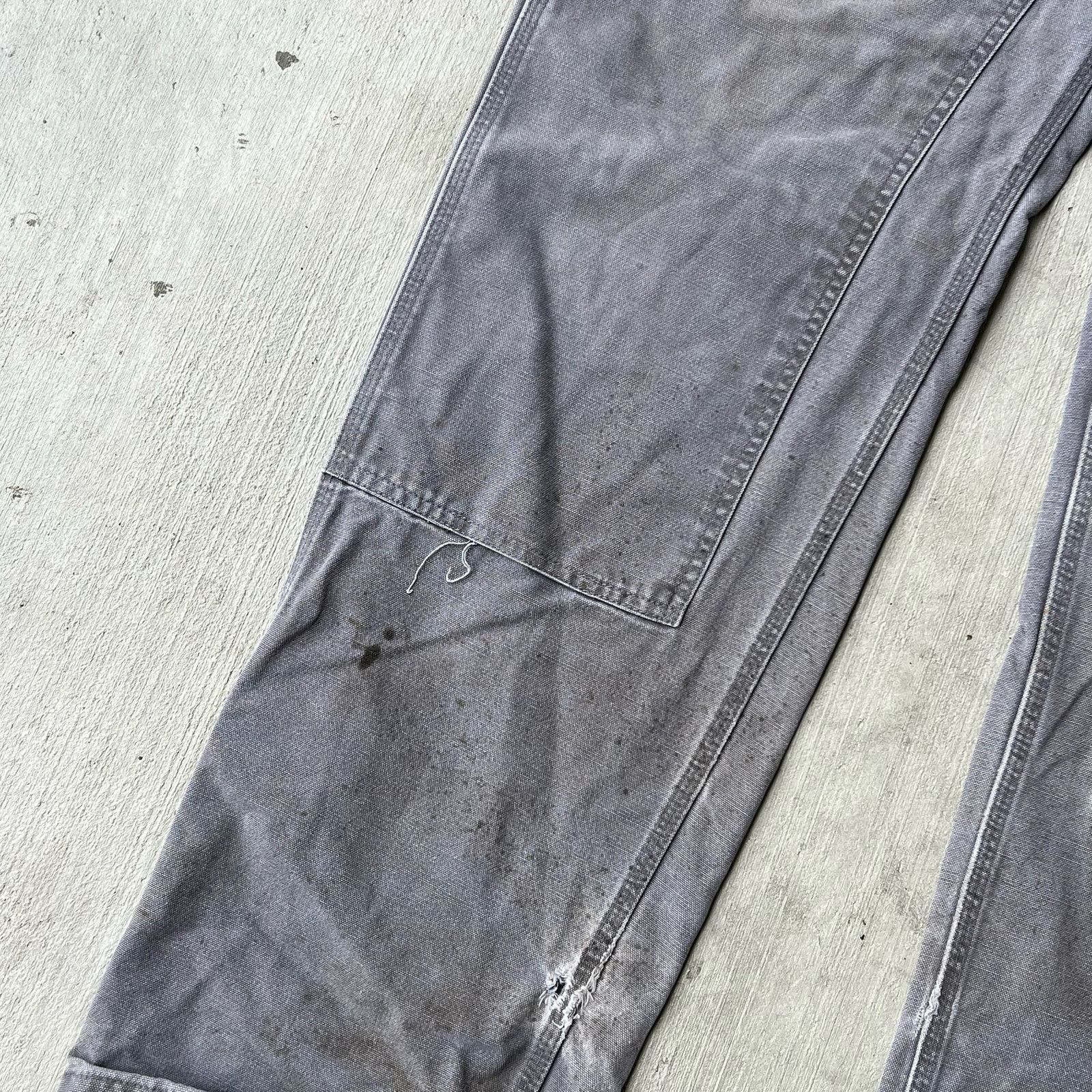 Carhartt × Vintage Carhartt faded gray double knee work wear carpenter pants Size US 34 / EU 50 - 11 Thumbnail