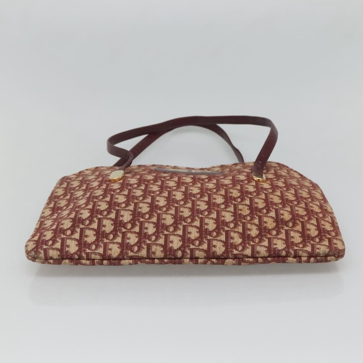 Dior DIOR Trotter Canvas Shoulder Bag Red Gold Size ONE SIZE - 9 Thumbnail